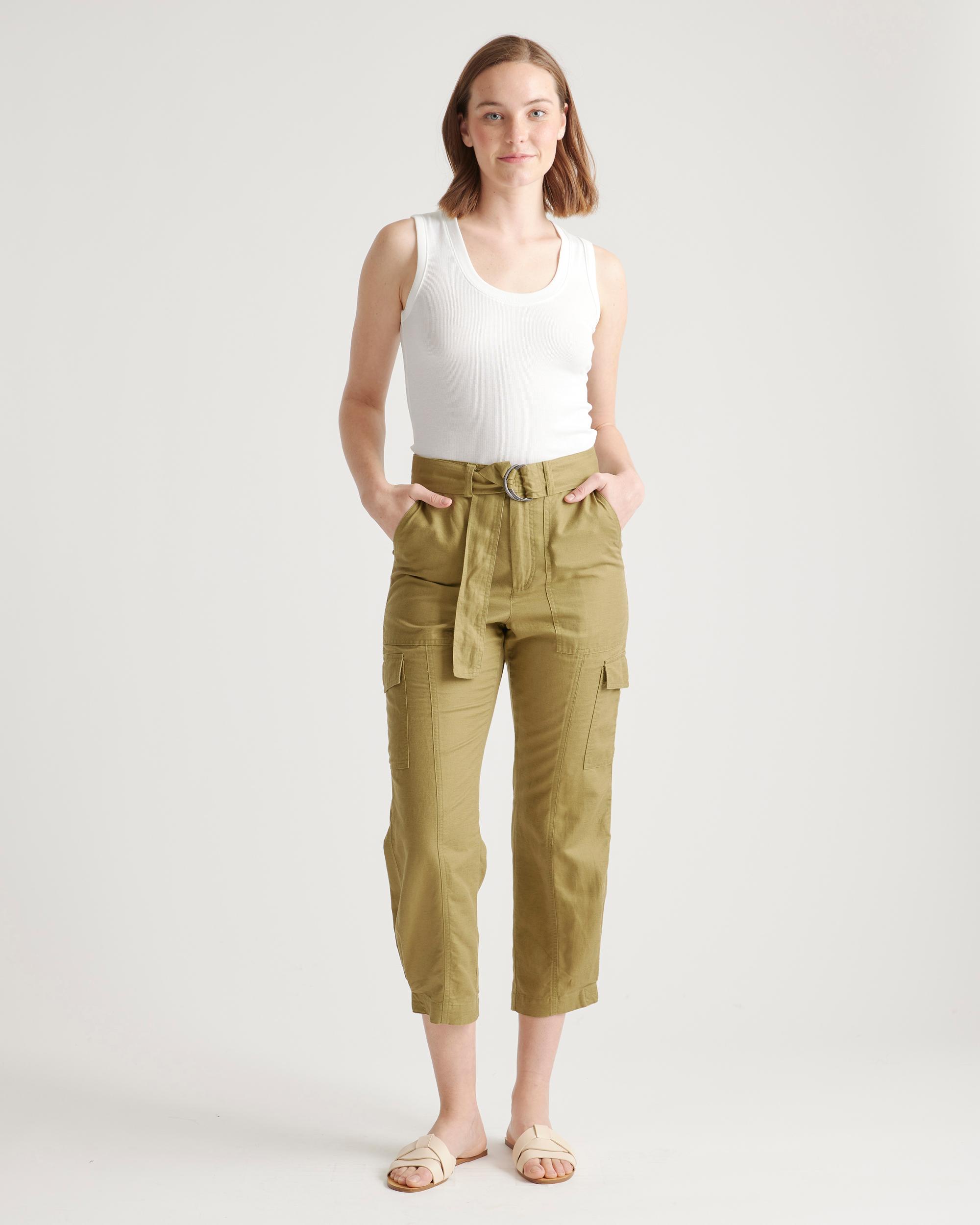 Quince | Women's Cotton Linen Twill Cargo Pants Size XL, Organic Cotton Product Image
