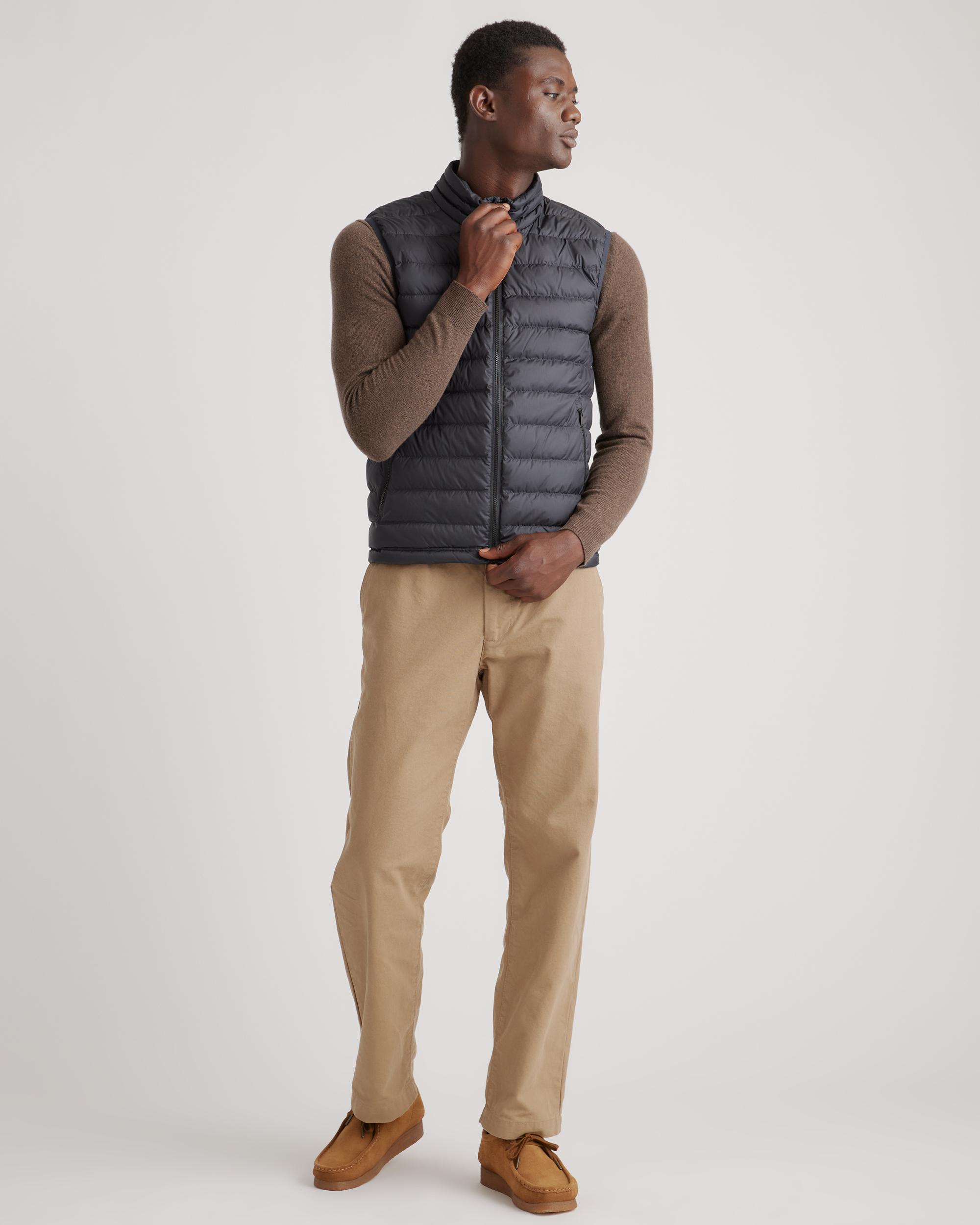 Quince | Men's Lightweight Down Packable Puffer Vest Recycled Polyester Product Image