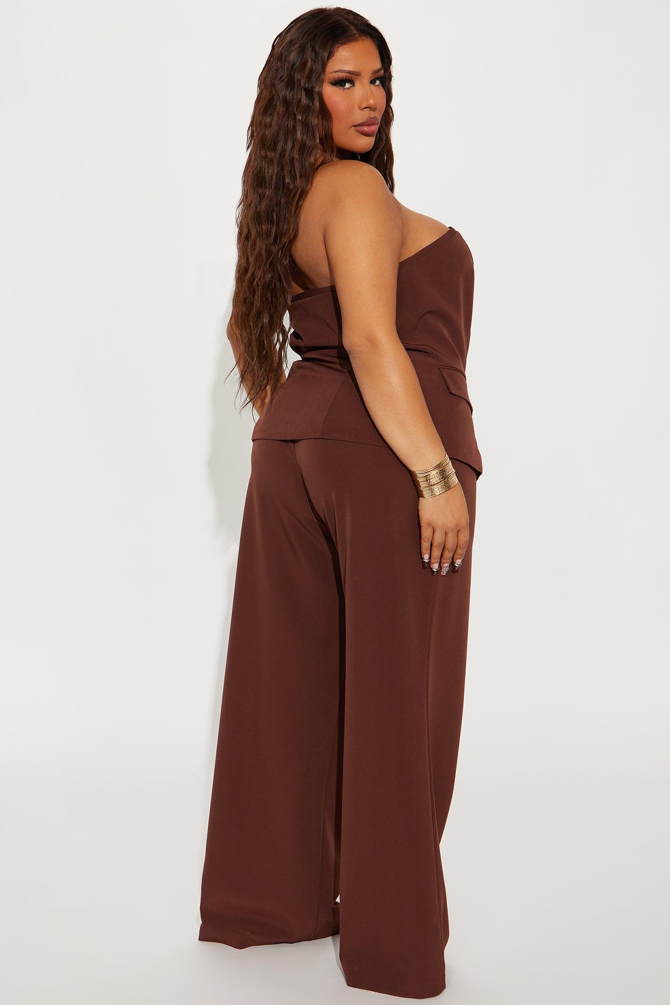 Making Decisions Pant Set - Chocolate Product Image