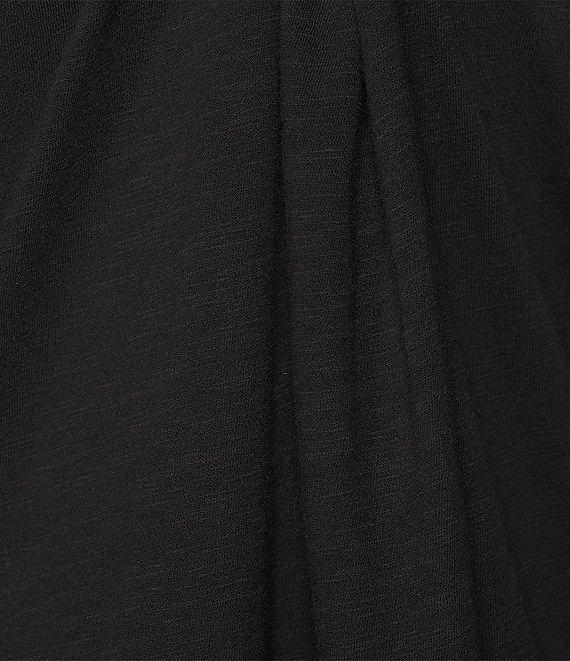 Eileen Fisher Organic Cotton Slub Jersey Crew Neck Short Sleeve Midi Dress Product Image