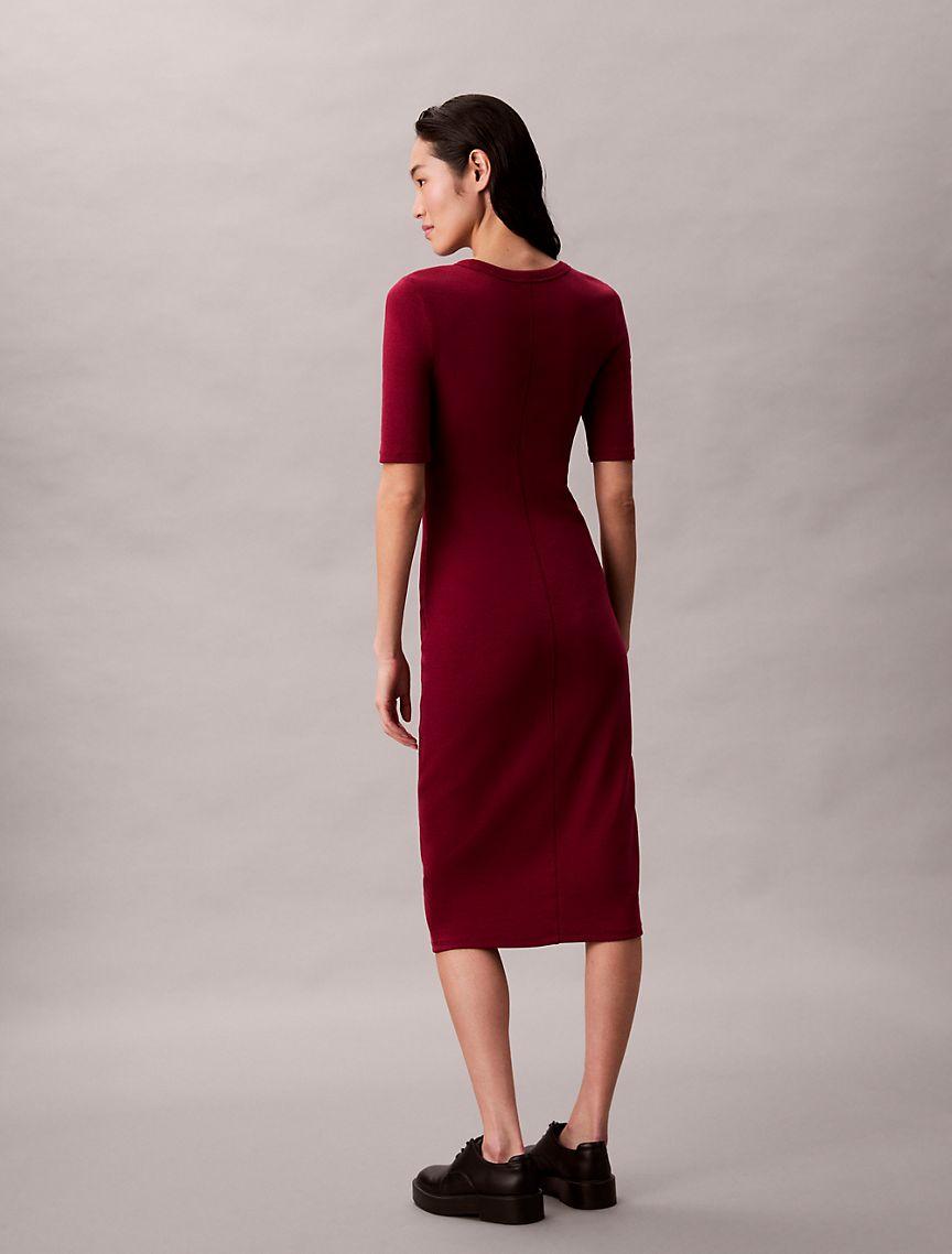 Cotton Contour Midi Dress Product Image