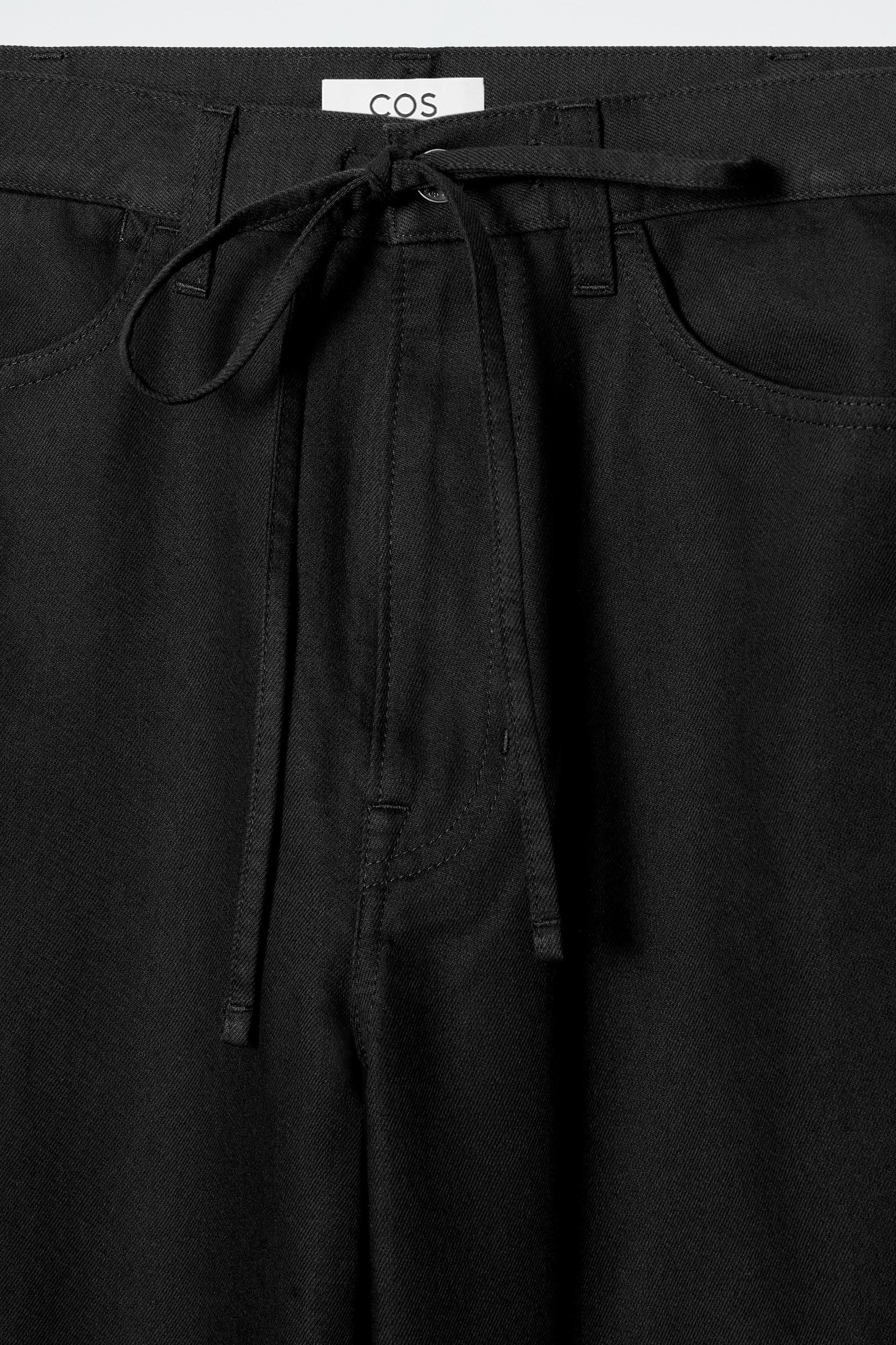 WIDE-LEG DRAWSTRING PANTS Product Image