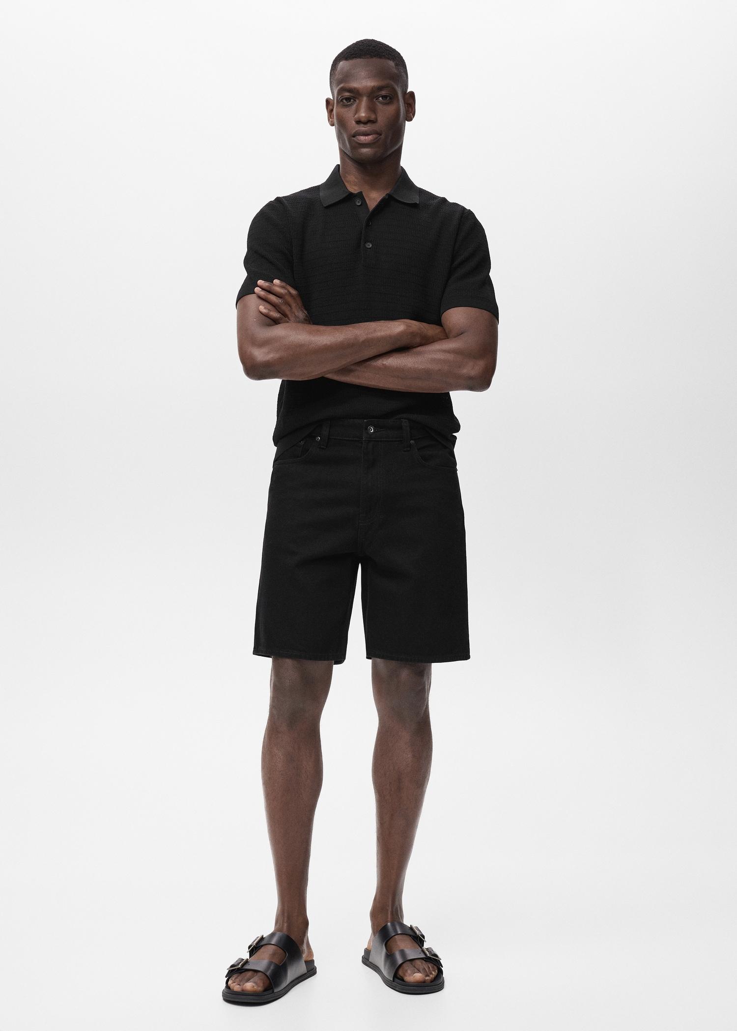 Regular-fit denim shorts - Men | MANGO USA Product Image