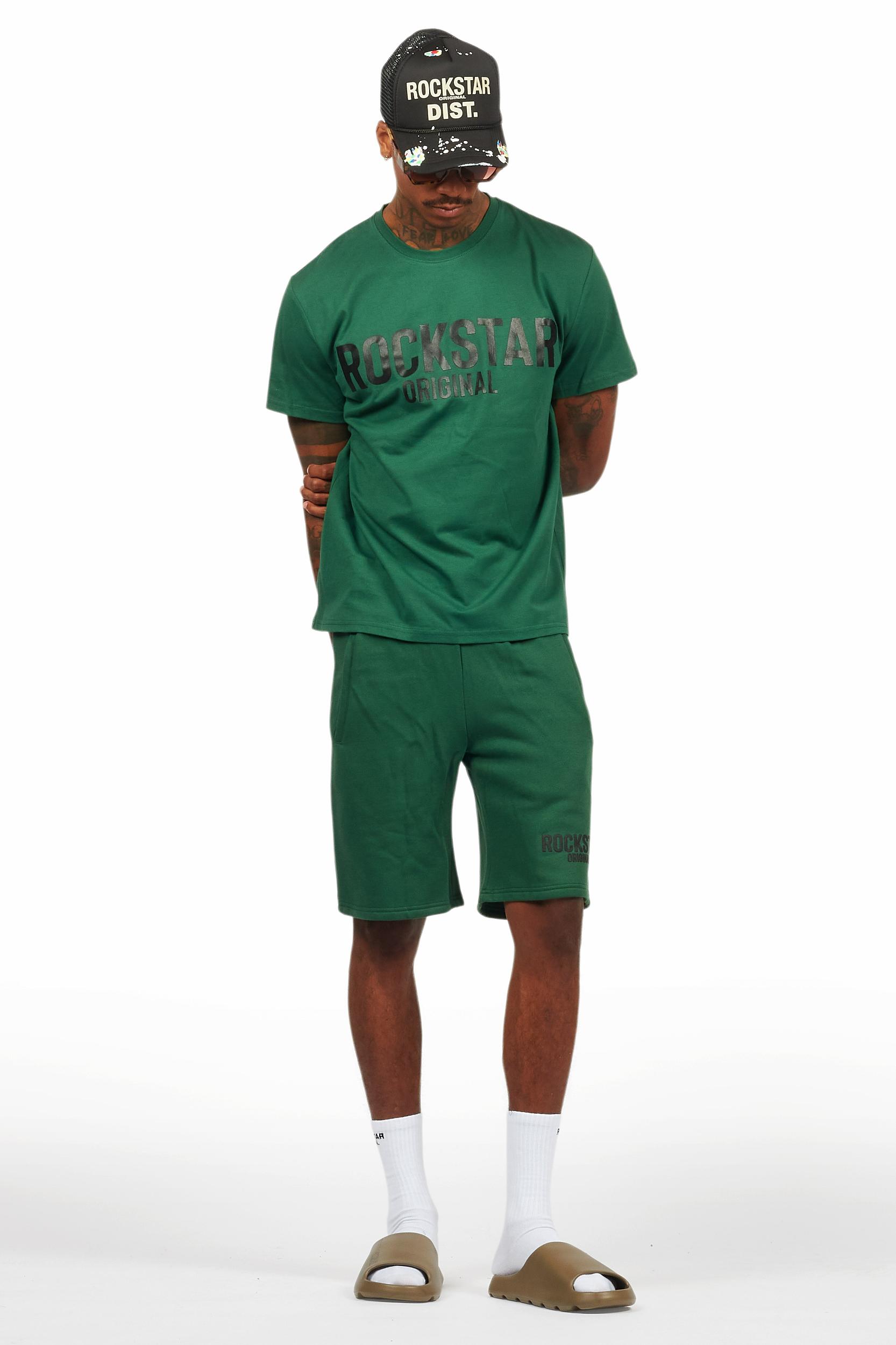 Sana Green/Black Short Set Male Product Image