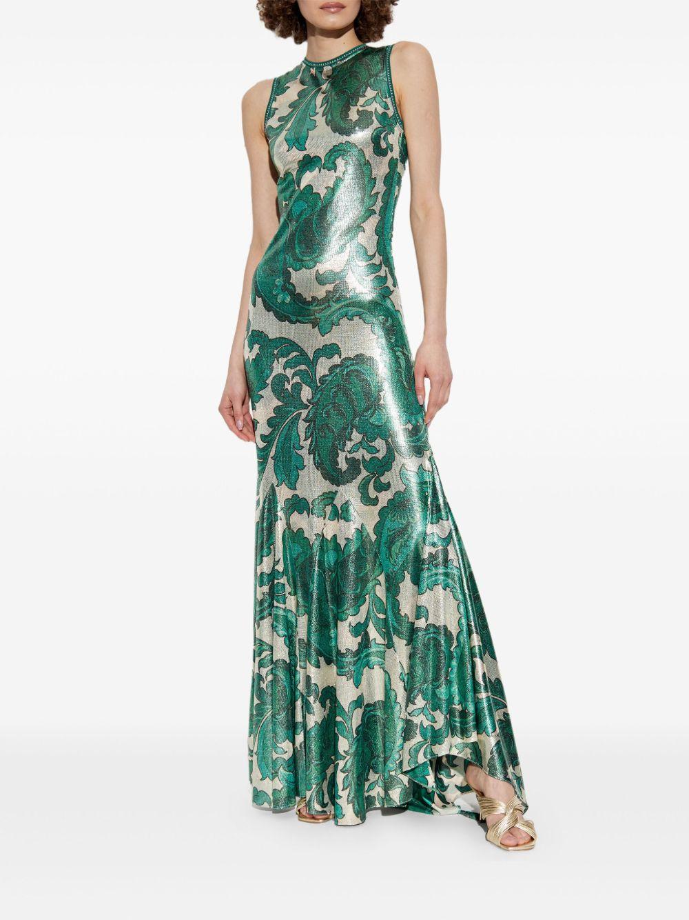 shimmering-finish maxi dress Product Image