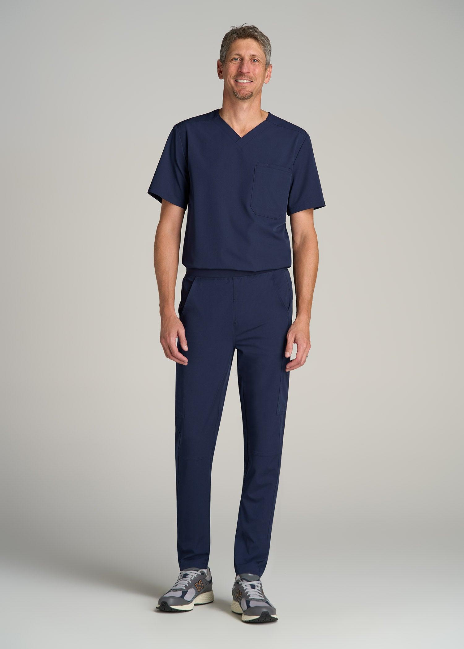 Cargo Scrub Pants for Tall Men in Patriot Blue Male Product Image