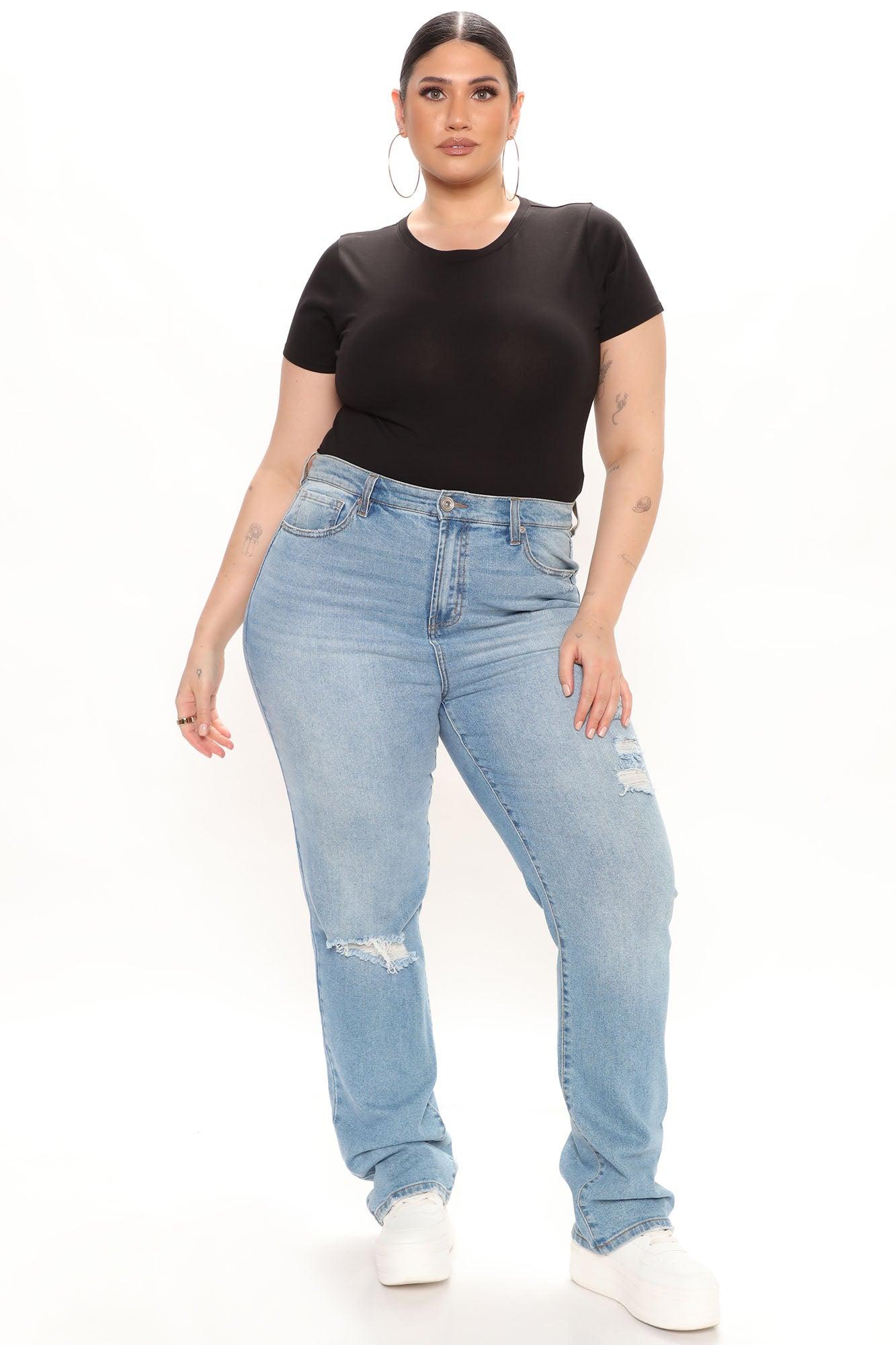 Leanne Crew Neck Bodysuit - Black Product Image