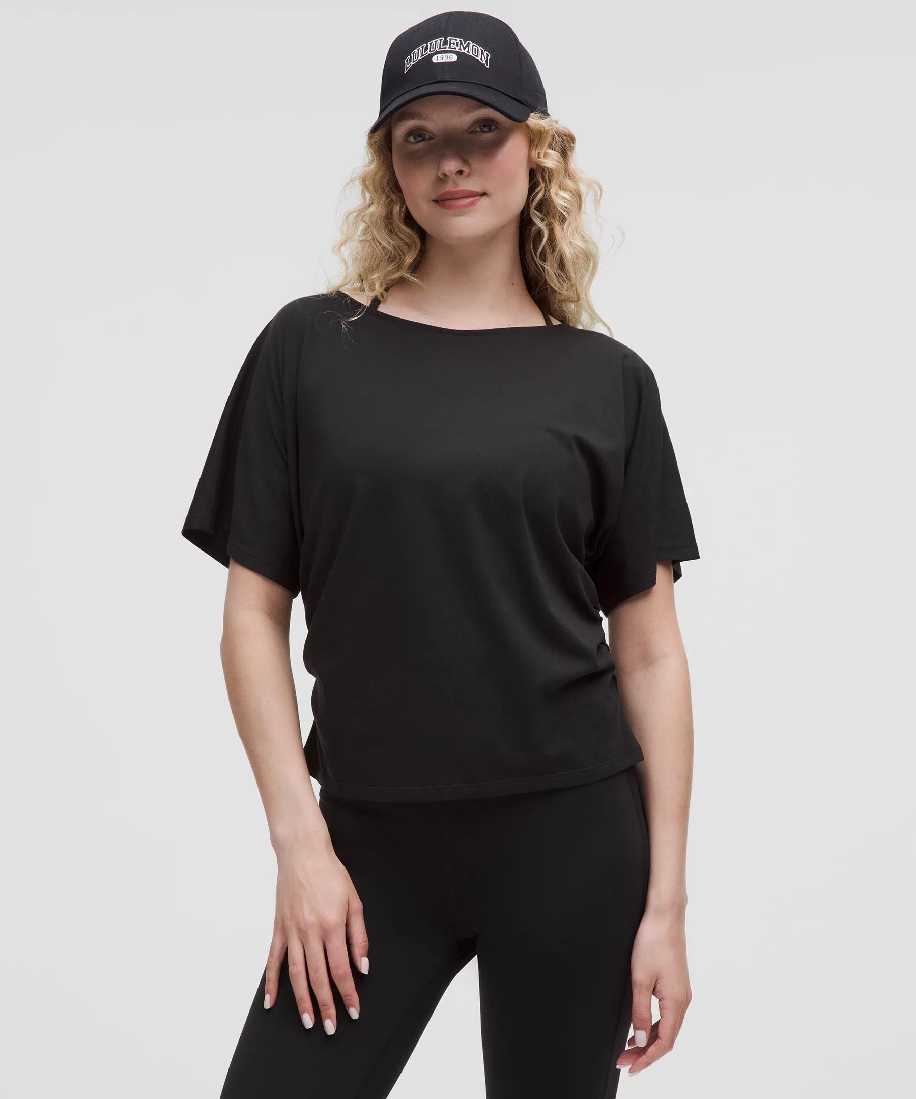 Organic Cotton Ruched-Sides T-Shirt Product Image