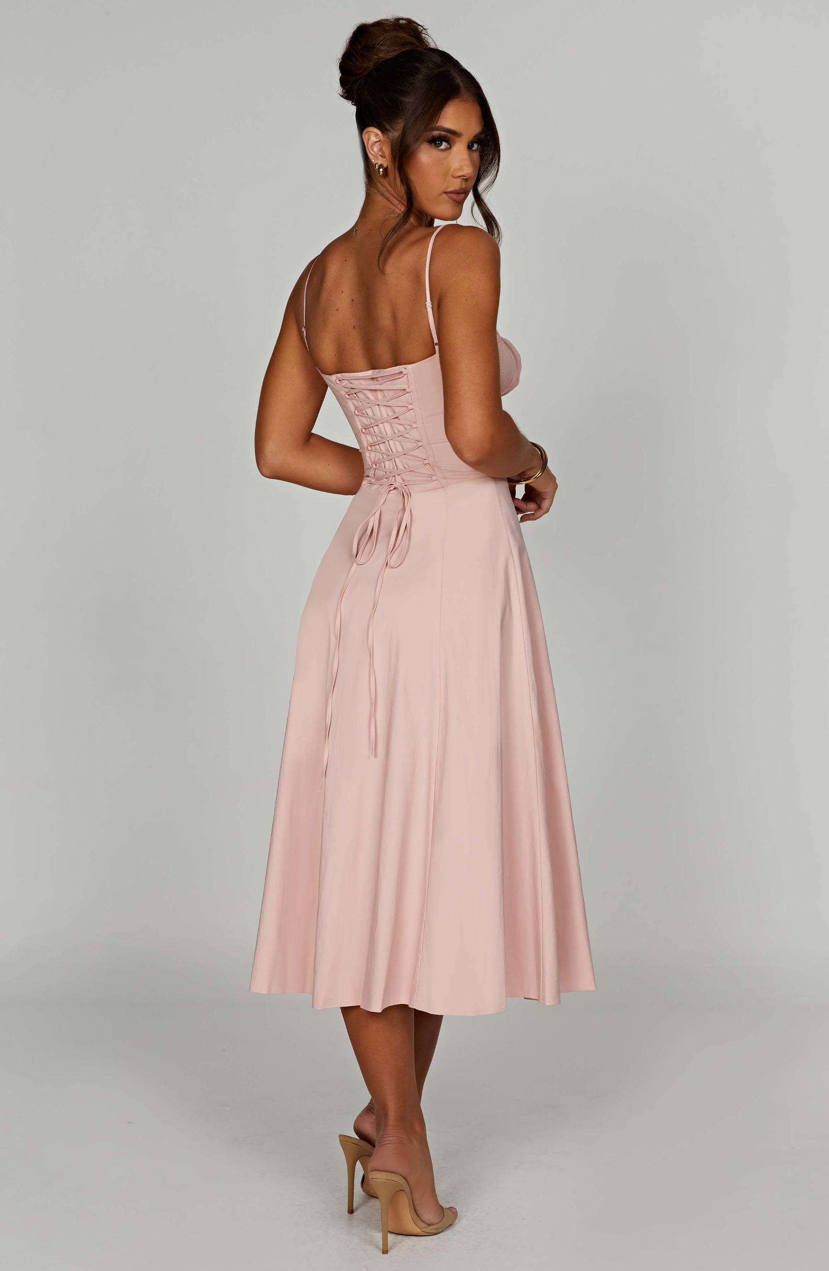 Deanna Midi Dress - Blush Product Image