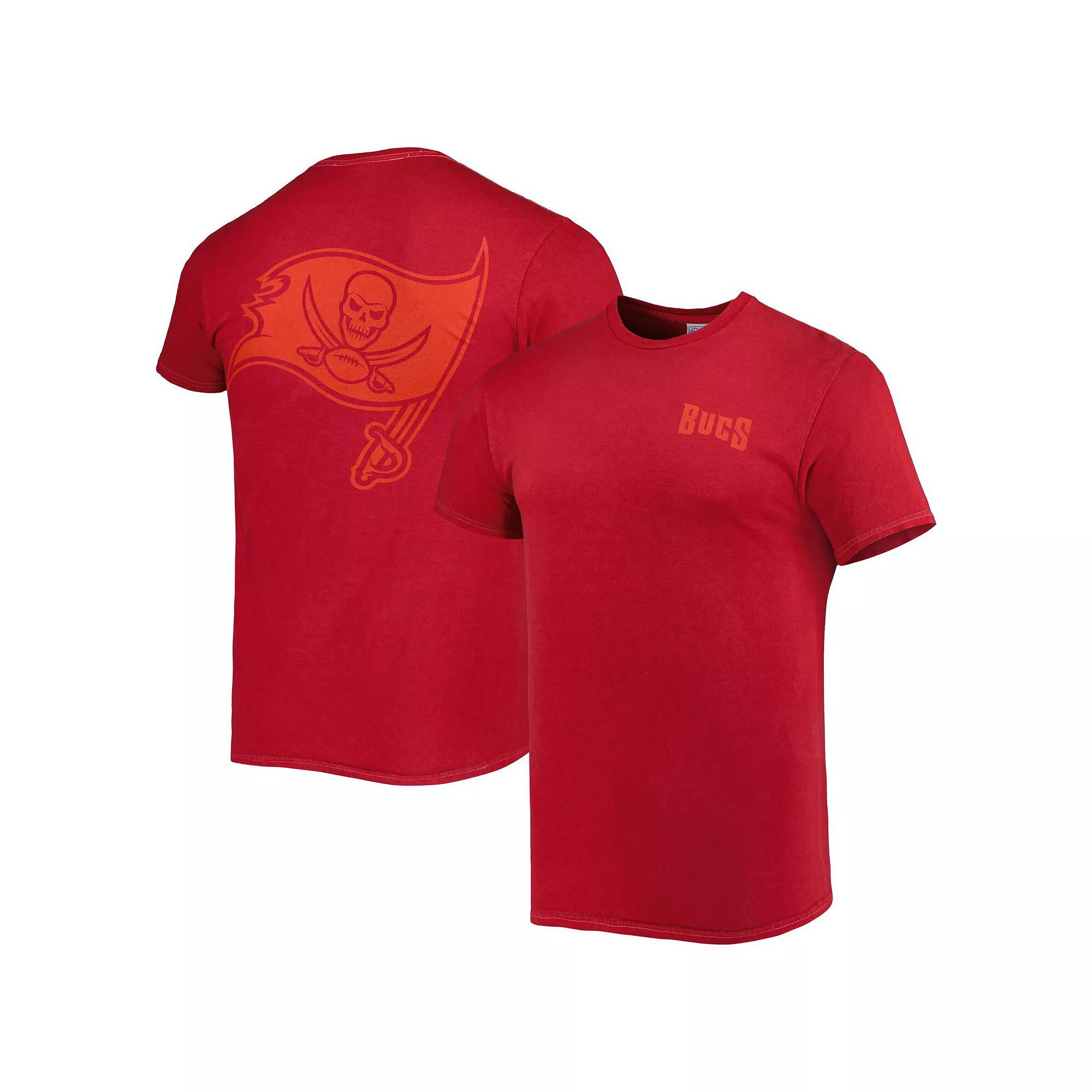 Men's '47 Red Tampa Bay Buccaneers Fast Track Tonal Highlight T-Shirt,  Product Image
