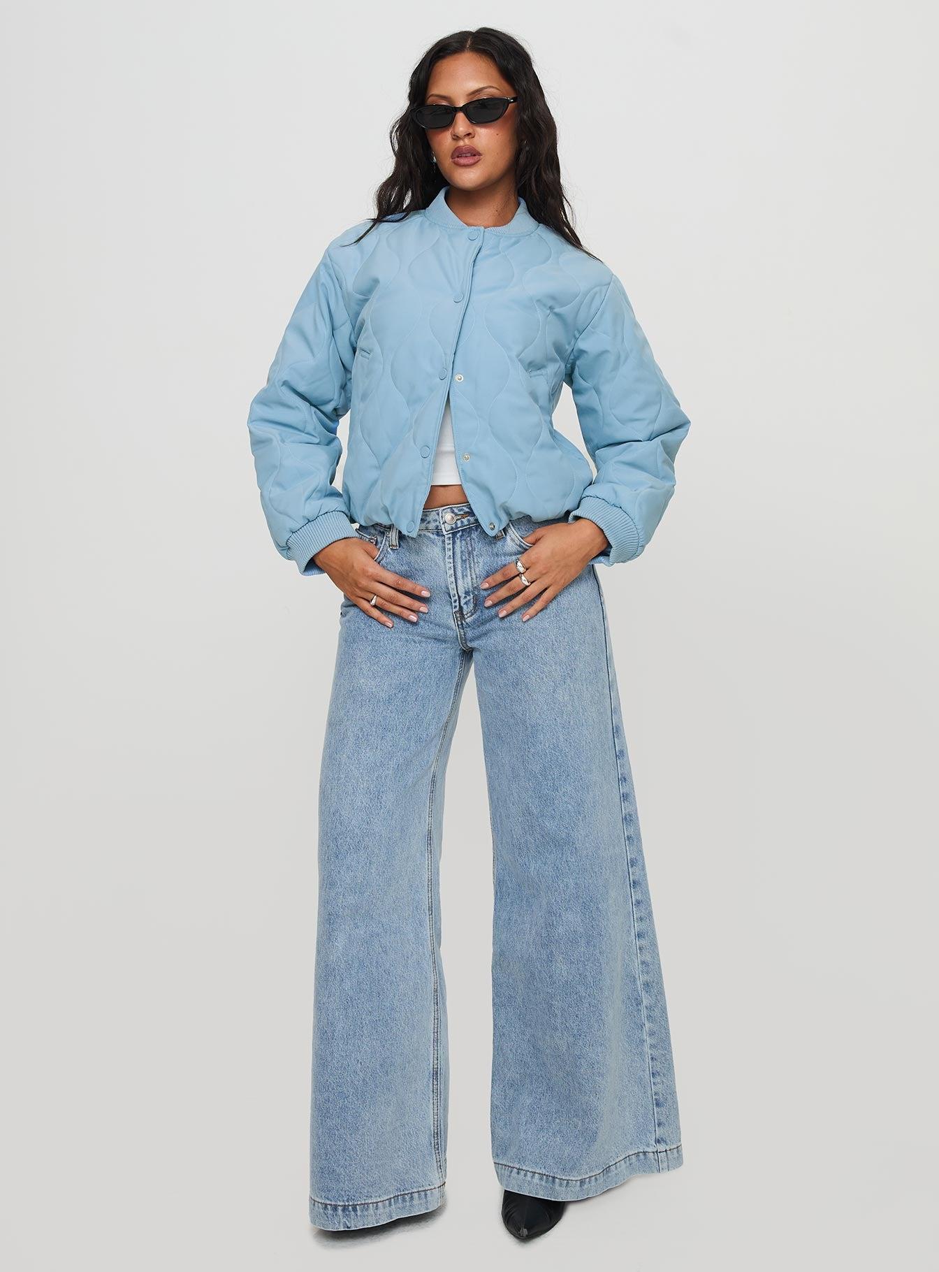 Qwynne Quilted Jacket Blue Product Image