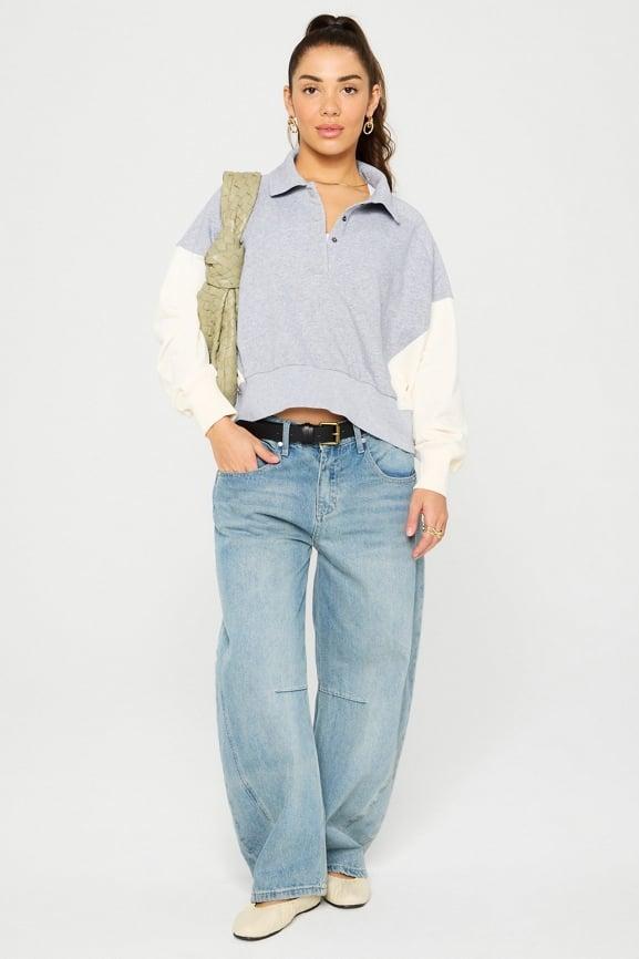 Year Round Terry Snap Front Sweatshirt Product Image