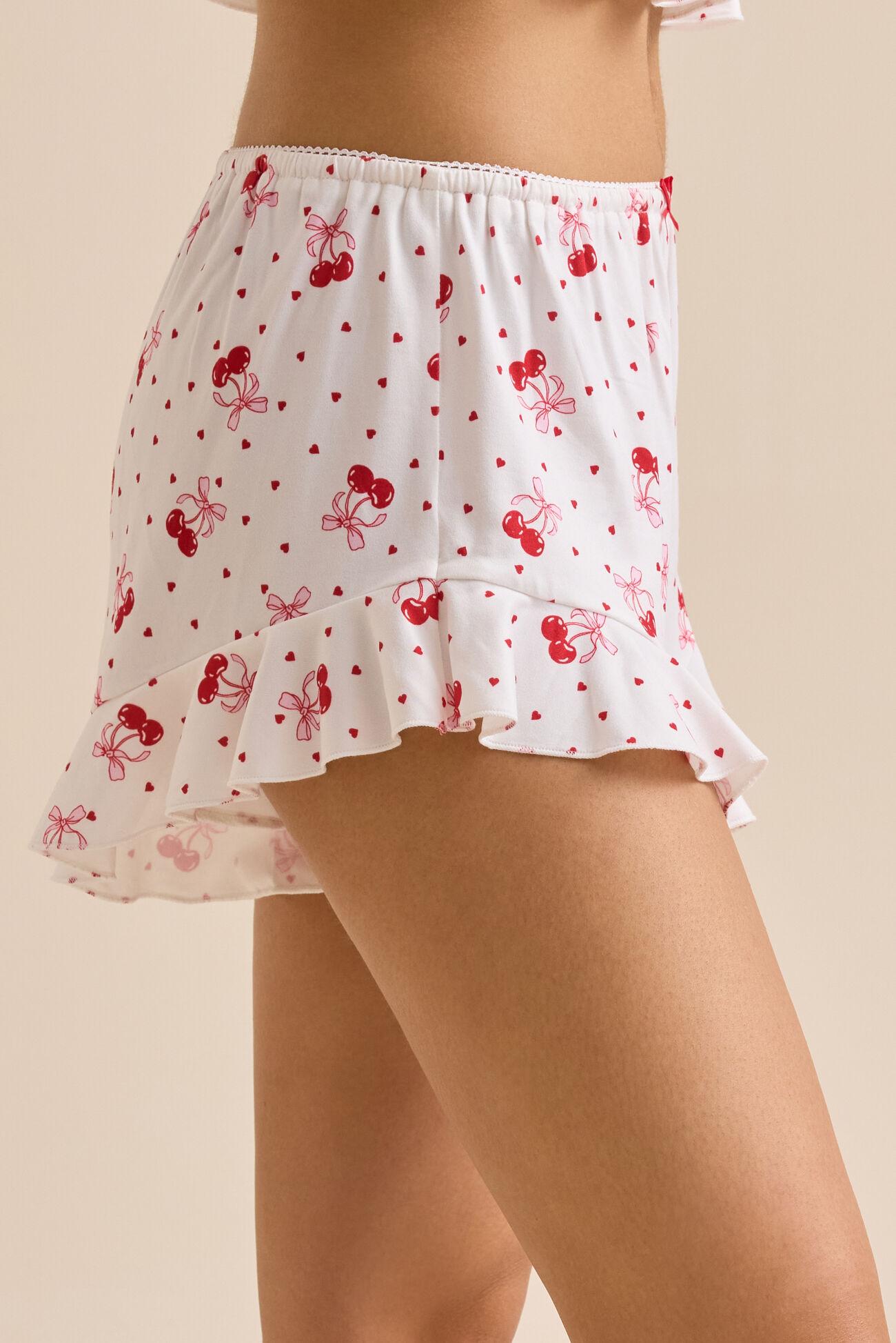 Cherry Bow Lounge Shorts Product Image