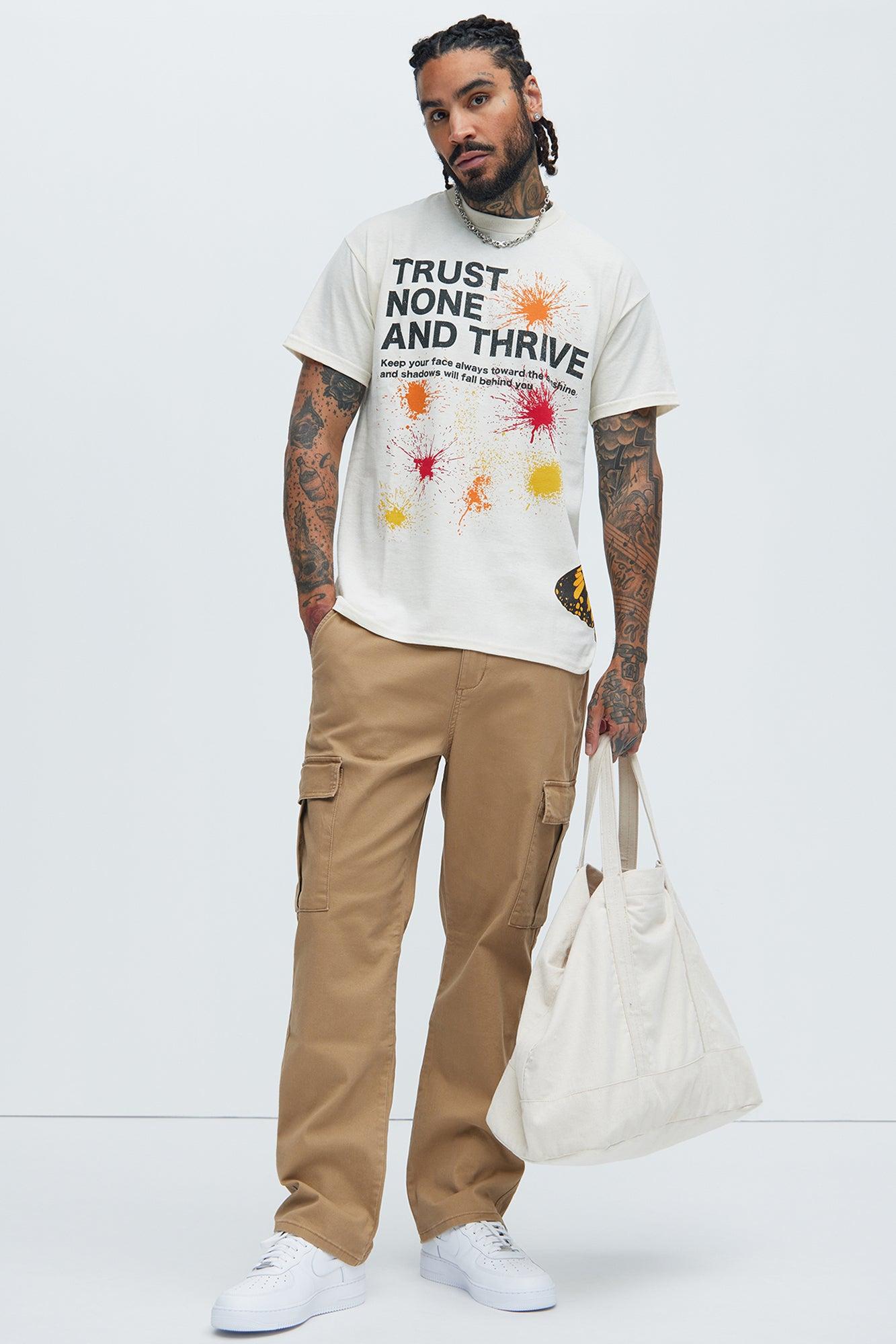 Kyle Straight Cargo Pants - Khaki Product Image