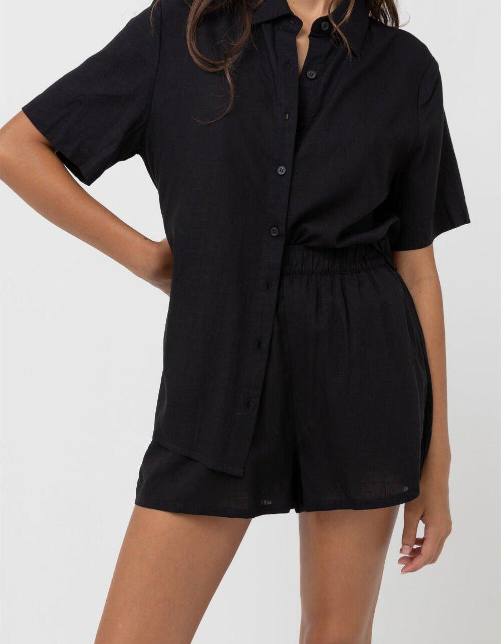 RHYTHM Classic Womens Beach Shorts - BLACK Product Image