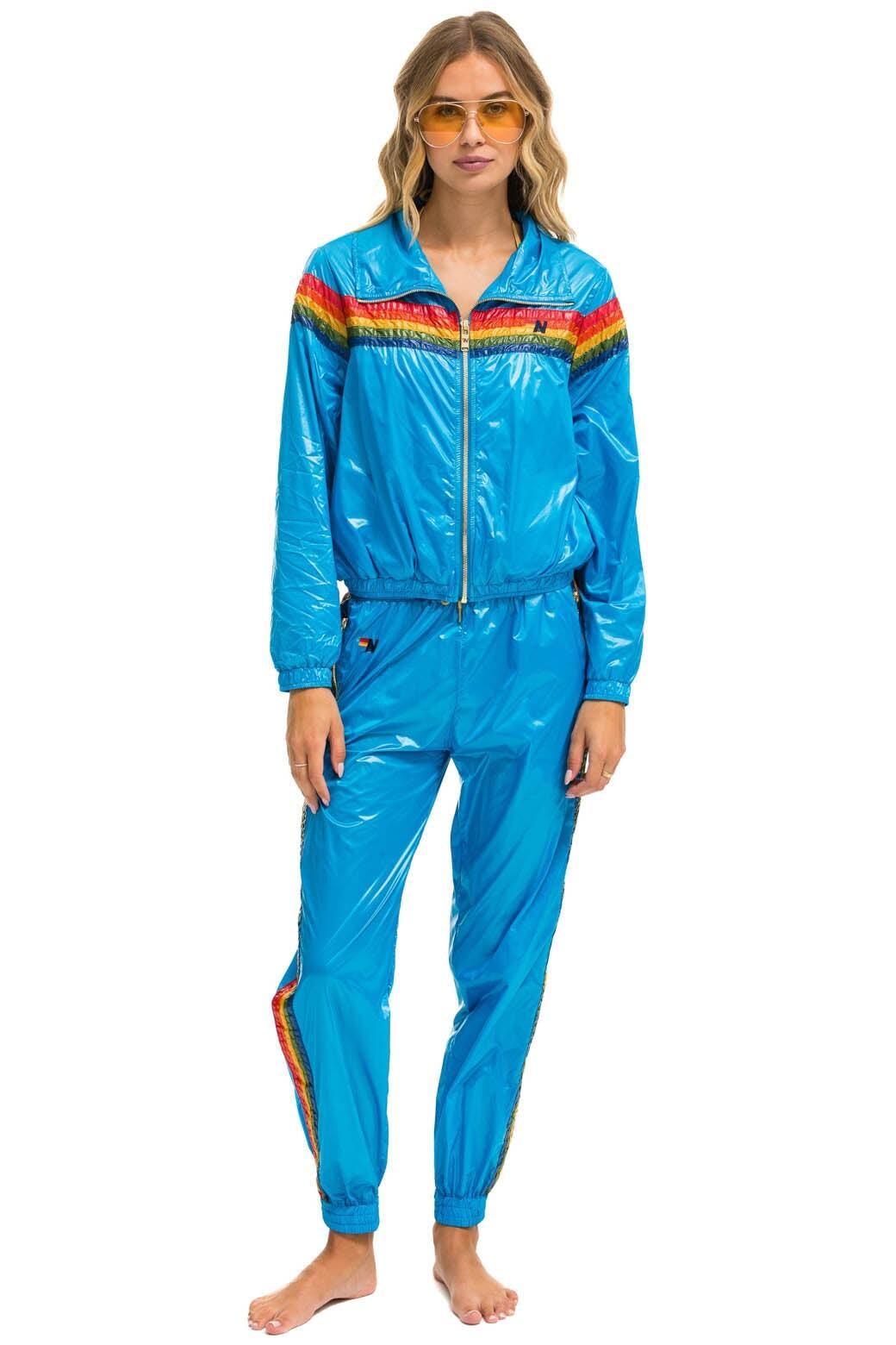 5 STRIPE WINDBREAKER - DRESDEN Female Product Image