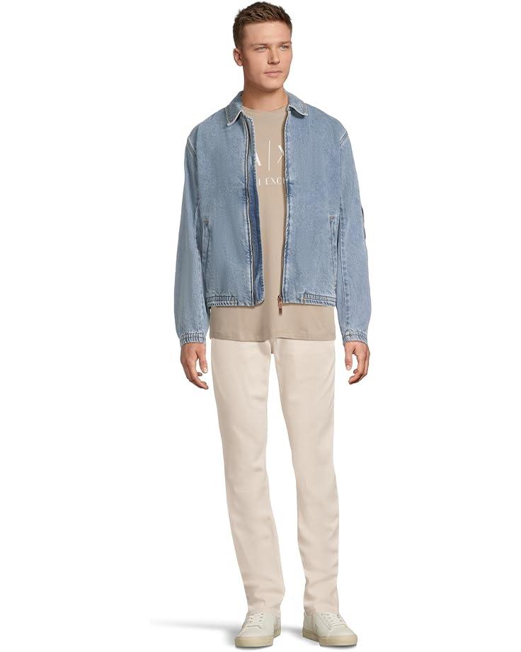 Men's Armani Exchange Denim Collared Bomber Product Image