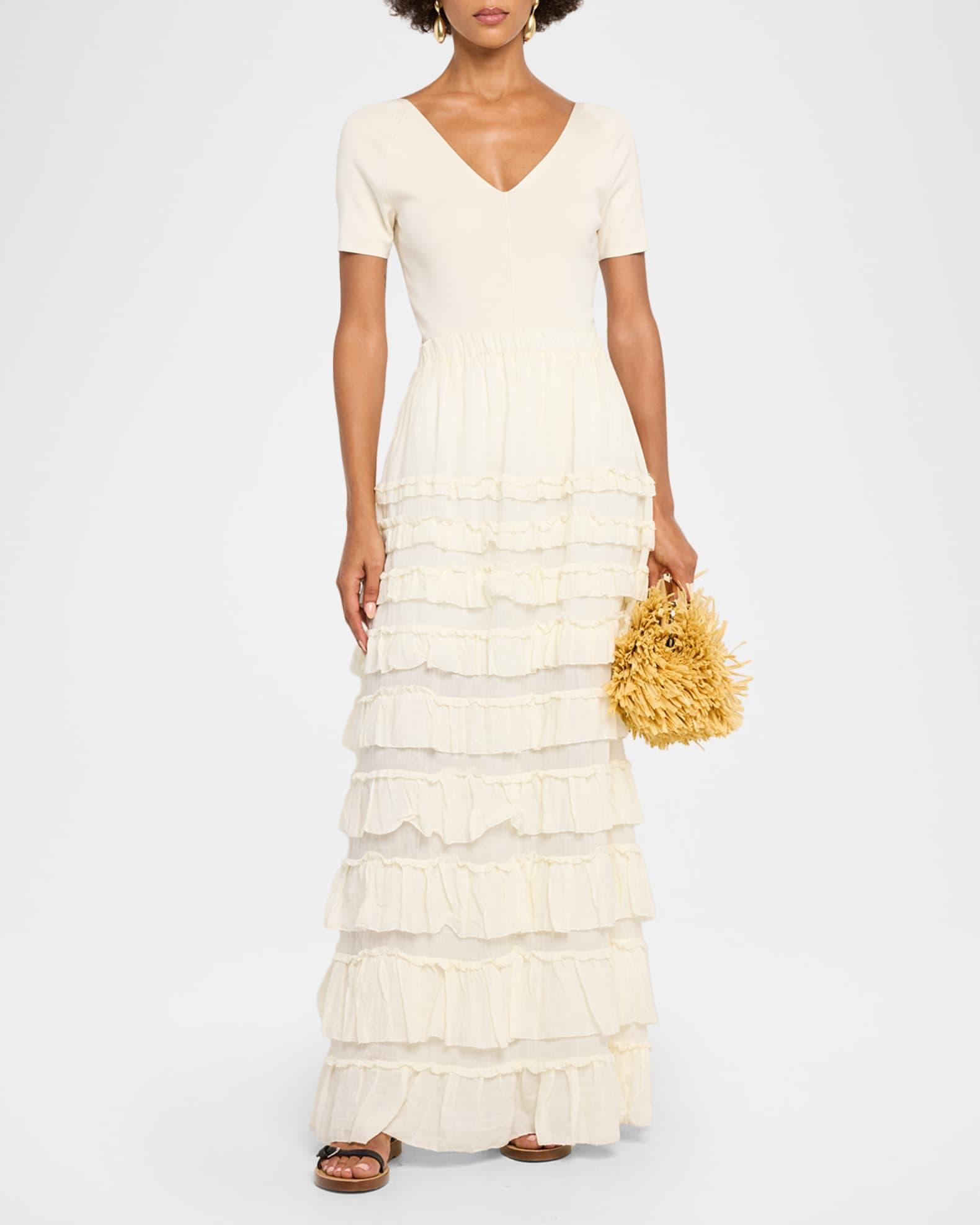 Anise Pull-On Ruffle Maxi Skirt Product Image