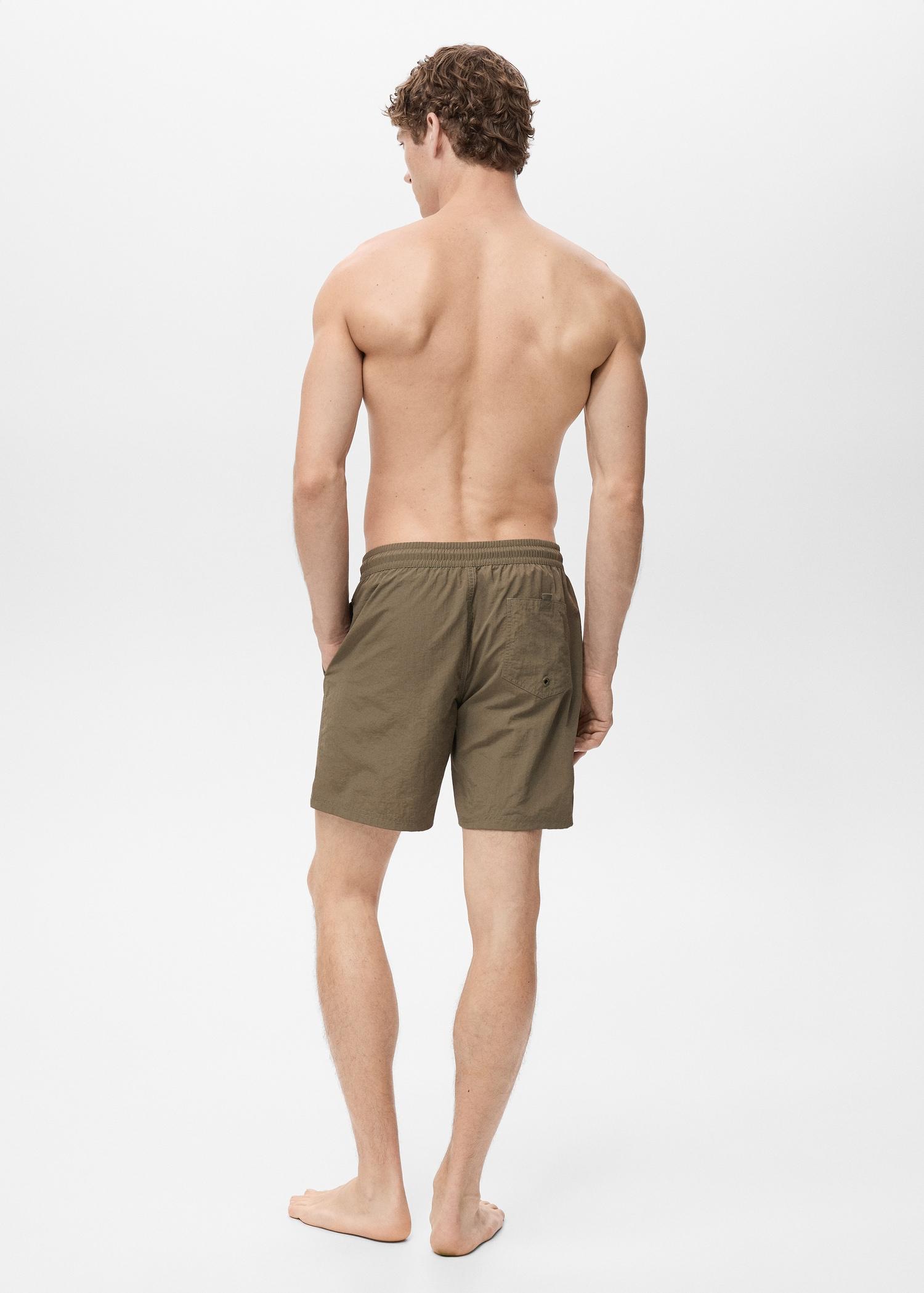 Basic drawstring swimsuit - Men | MANGO USA Product Image