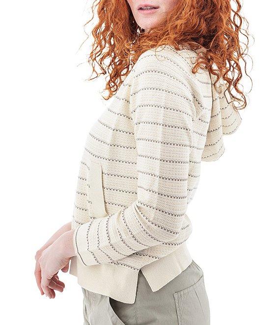 Aventura Bellaire Organic Cotton Blend Lightweight Beach V-Neck Hoodie Sweater Product Image