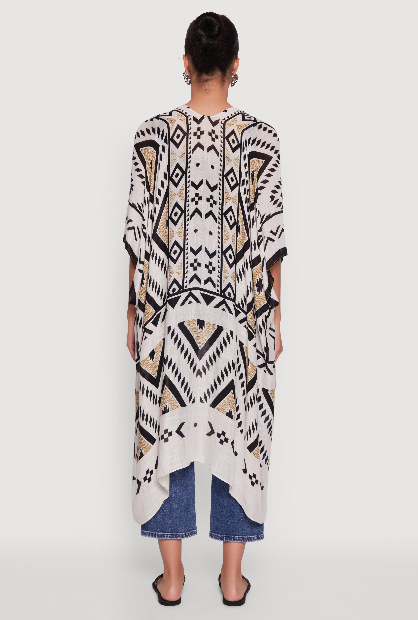 Trendy Aztec Kimono Cover Up Female Product Image
