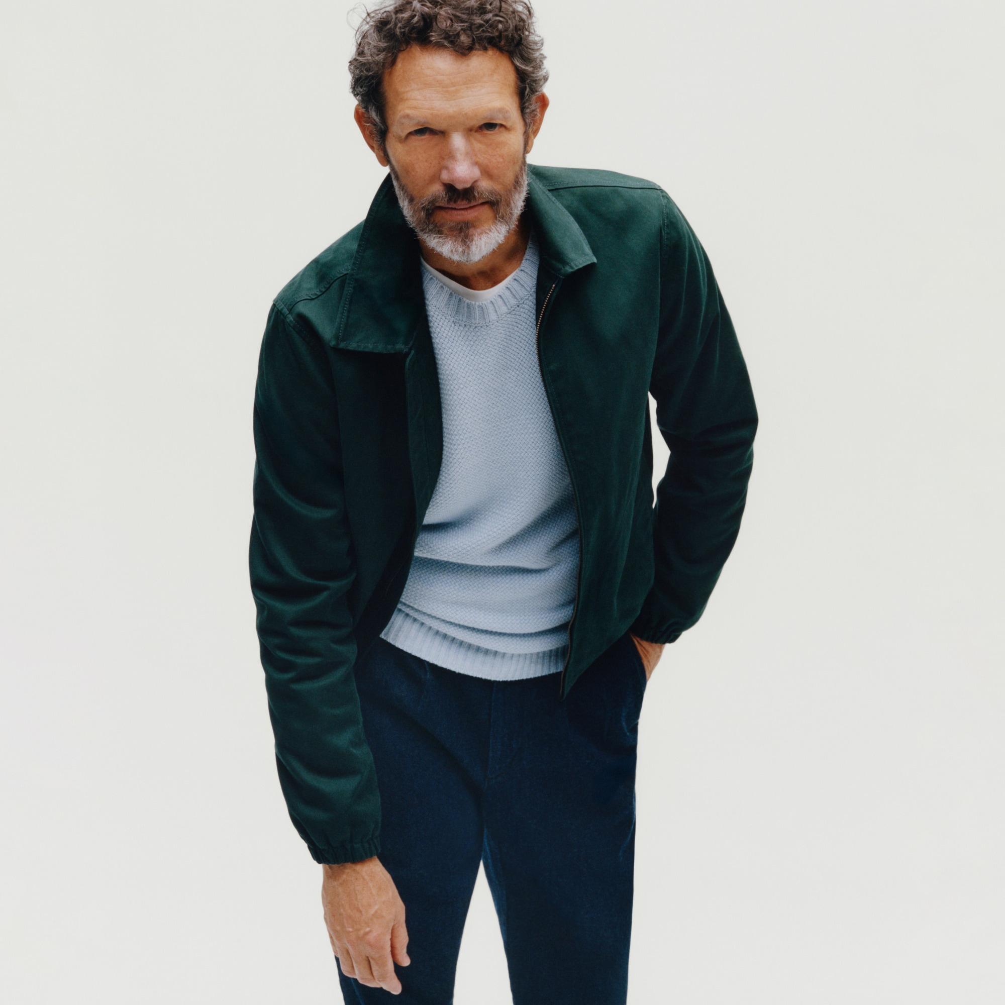 Harrington jacket in cotton twill Product Image