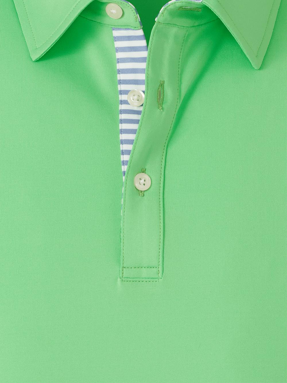 Performance Blend Three Button Polo - Lime Product Image