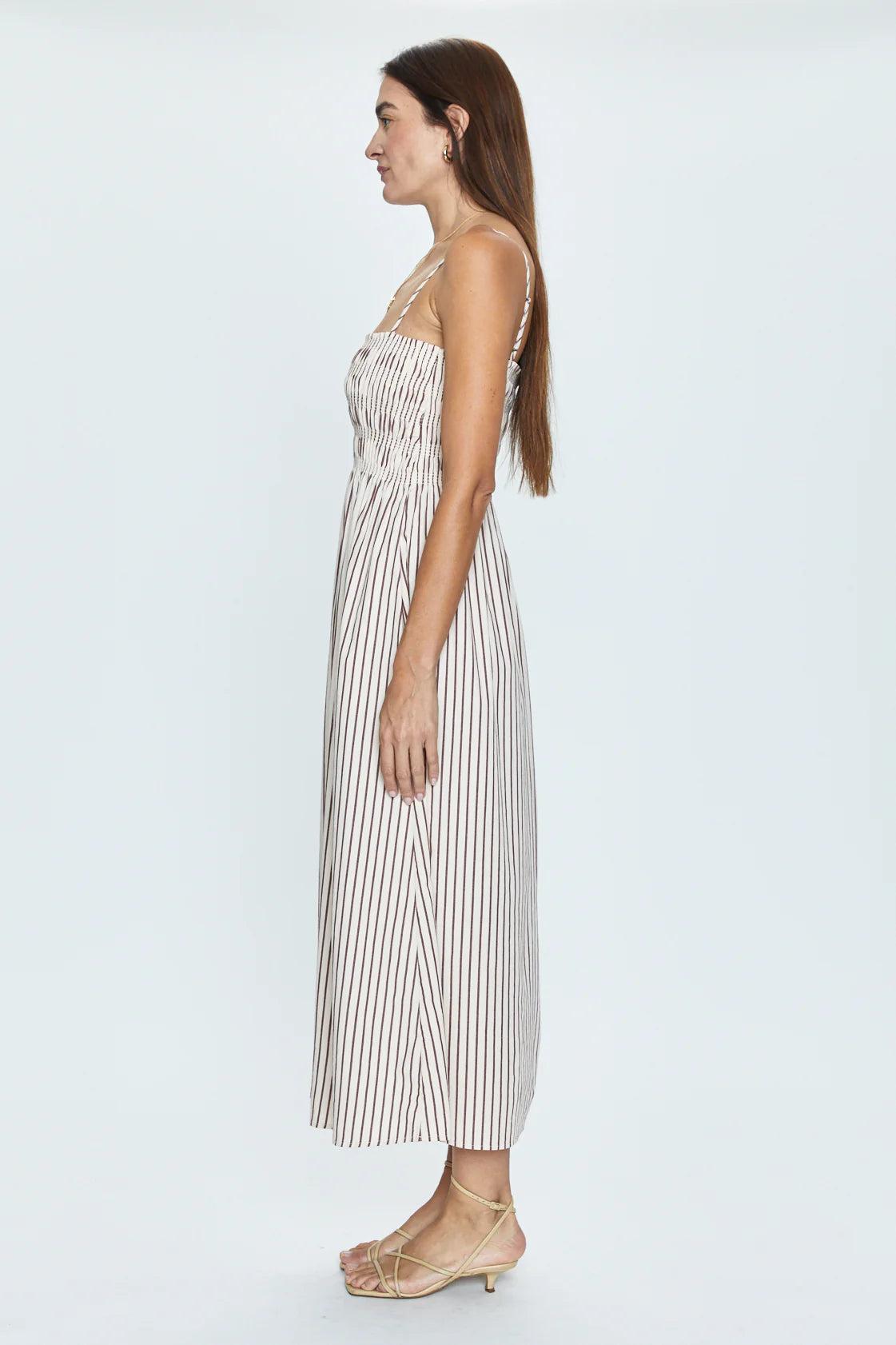 Bianca Dress - Tiramisu Stripe Product Image