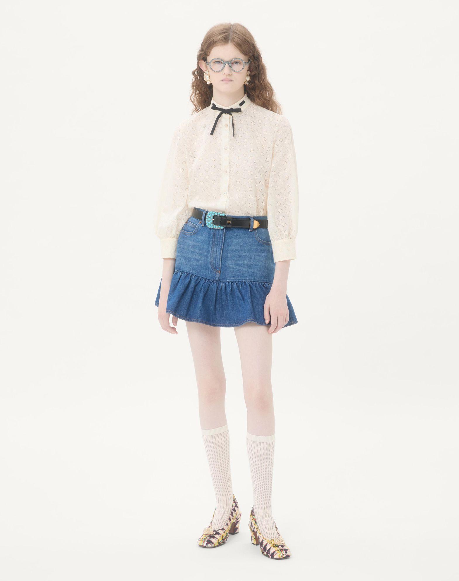 Denim Mini Skirt  Product Image