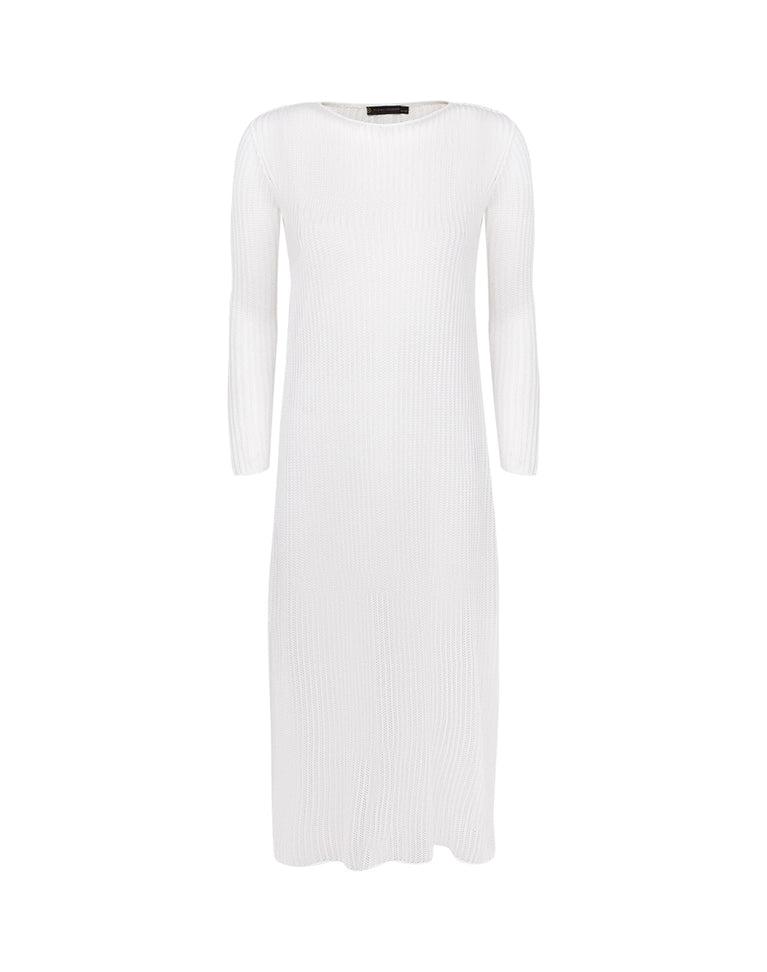 Knit Telma Midi Dress (exchange only) - Off White Product Image