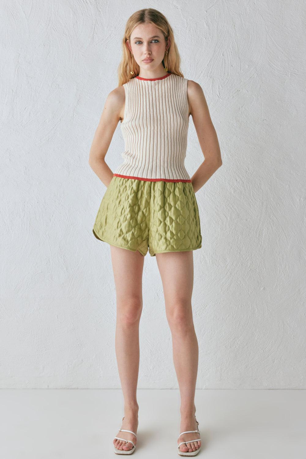 Devin Knit Top Cream Product Image