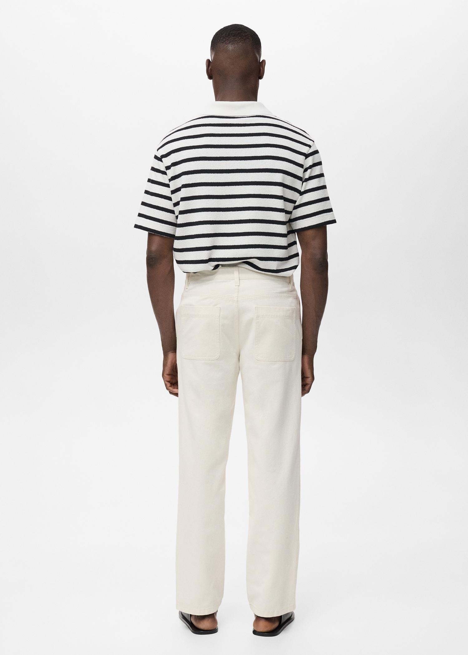 Regular-fit jeans made from a cotton-linen blend - Men | MANGO USA Product Image