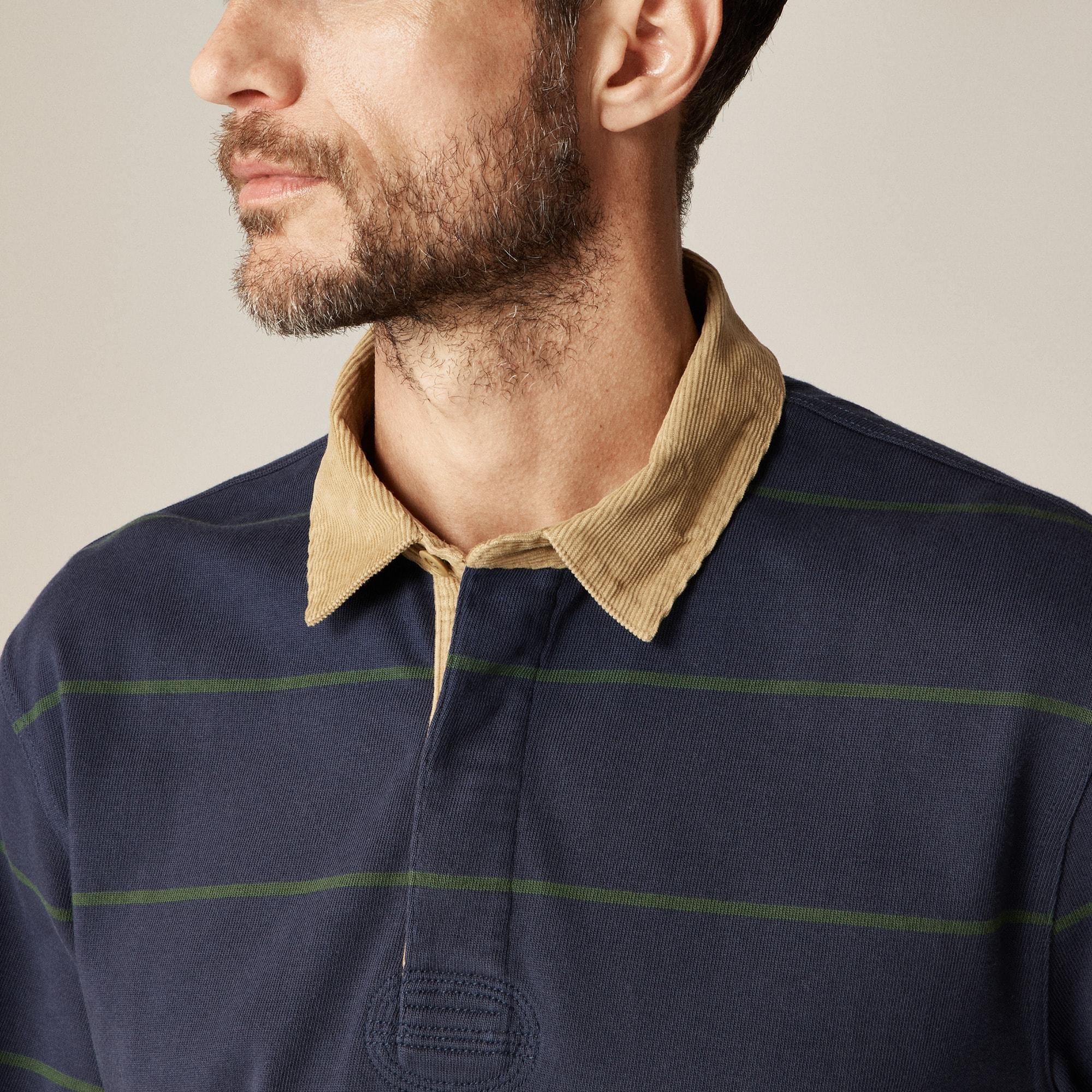 Rugby shirt with corduroy collar Product Image