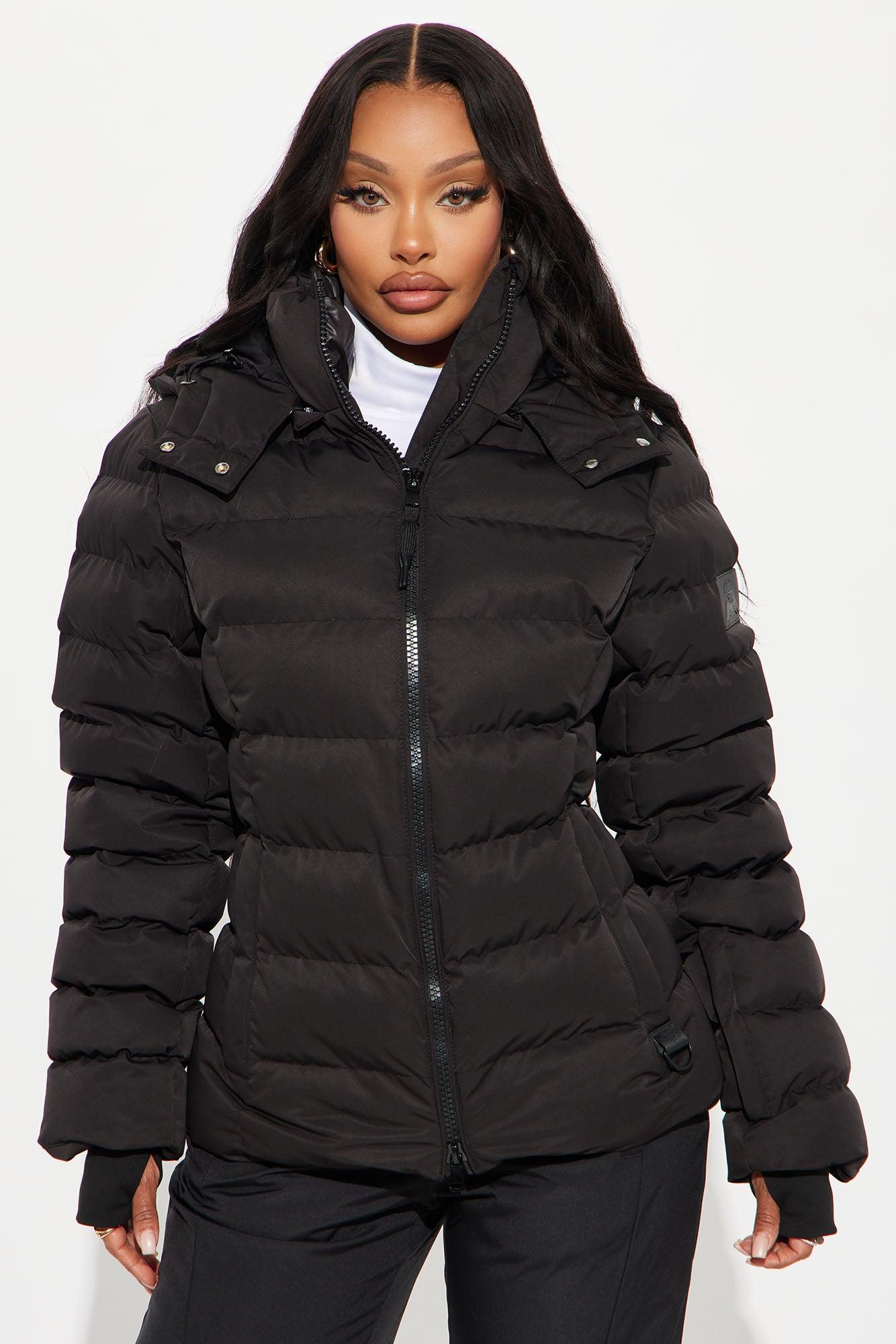 Grab My Skis Puffer Jacket - Black Product Image