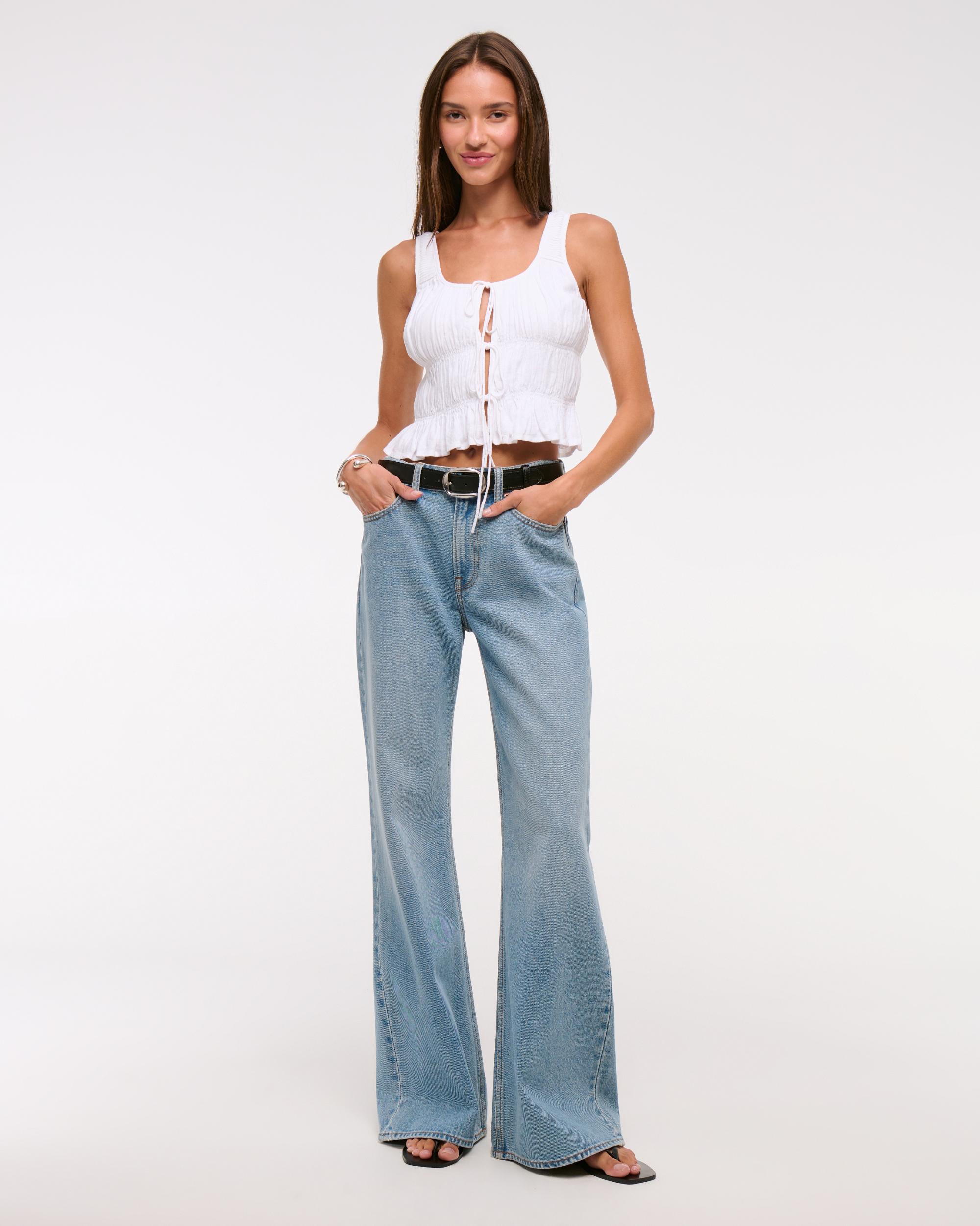 Ruched Tie-Front Top Product Image