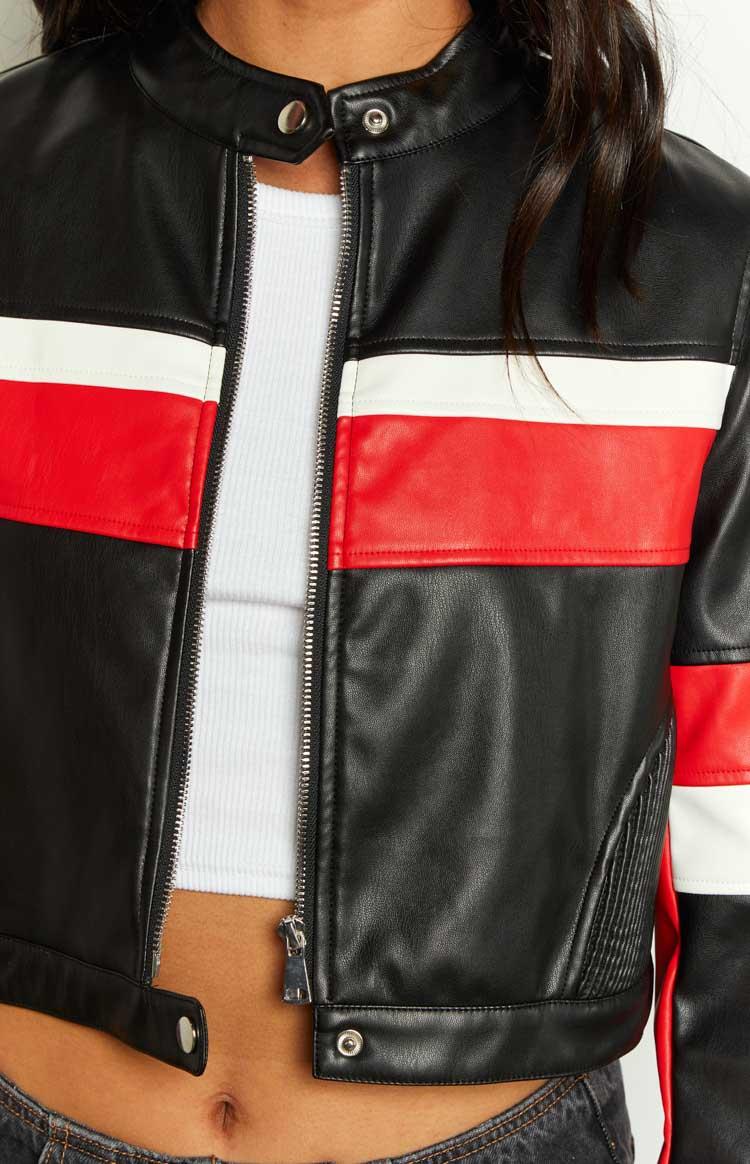 Jayella Black Moto Jacket Product Image