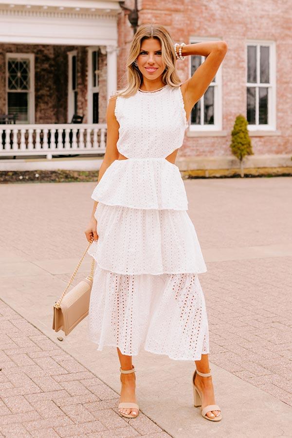 Touch My Soul Eyelet Midi Product Image