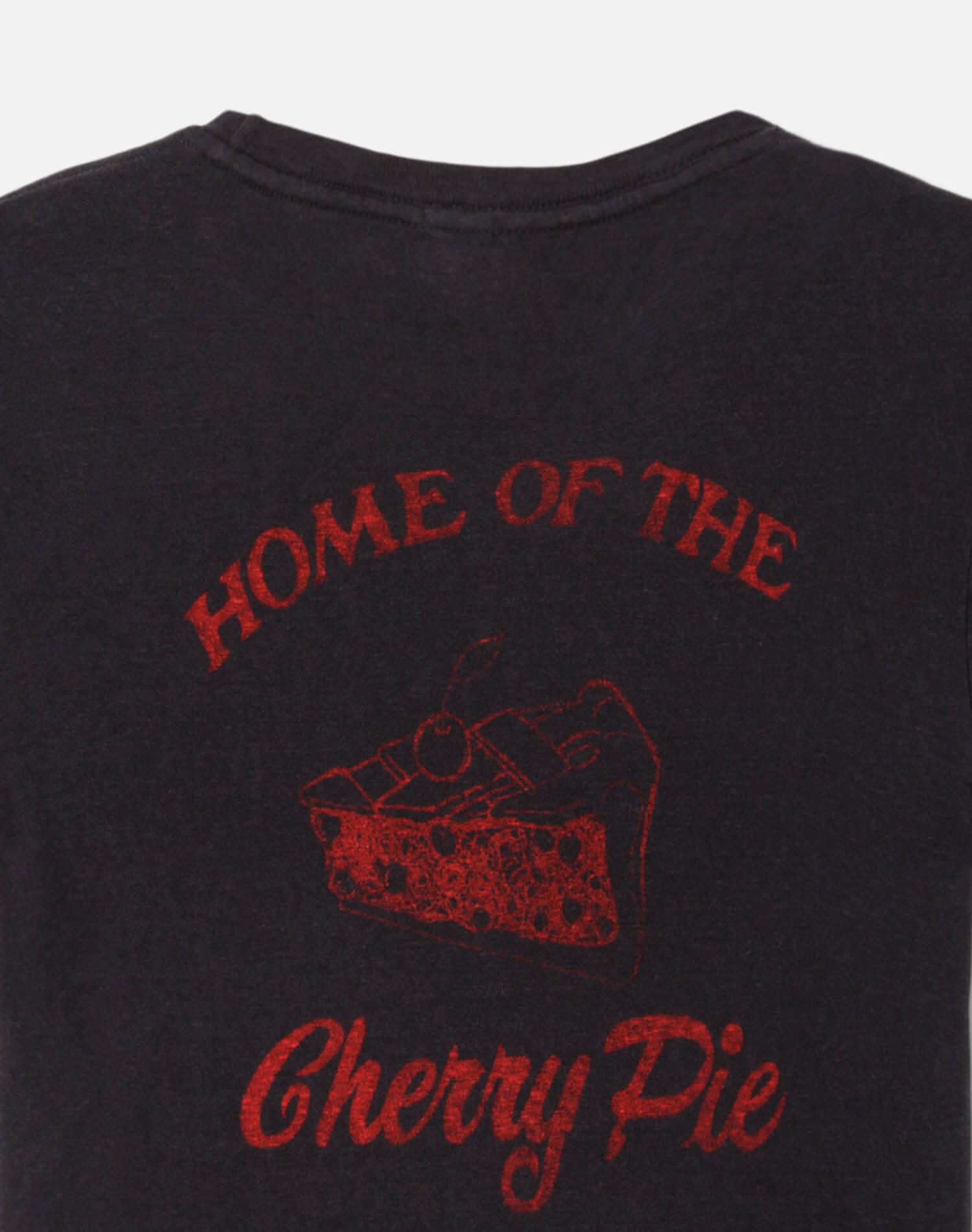 Classic "Cherry Pie" Tee - Washed Black Product Image