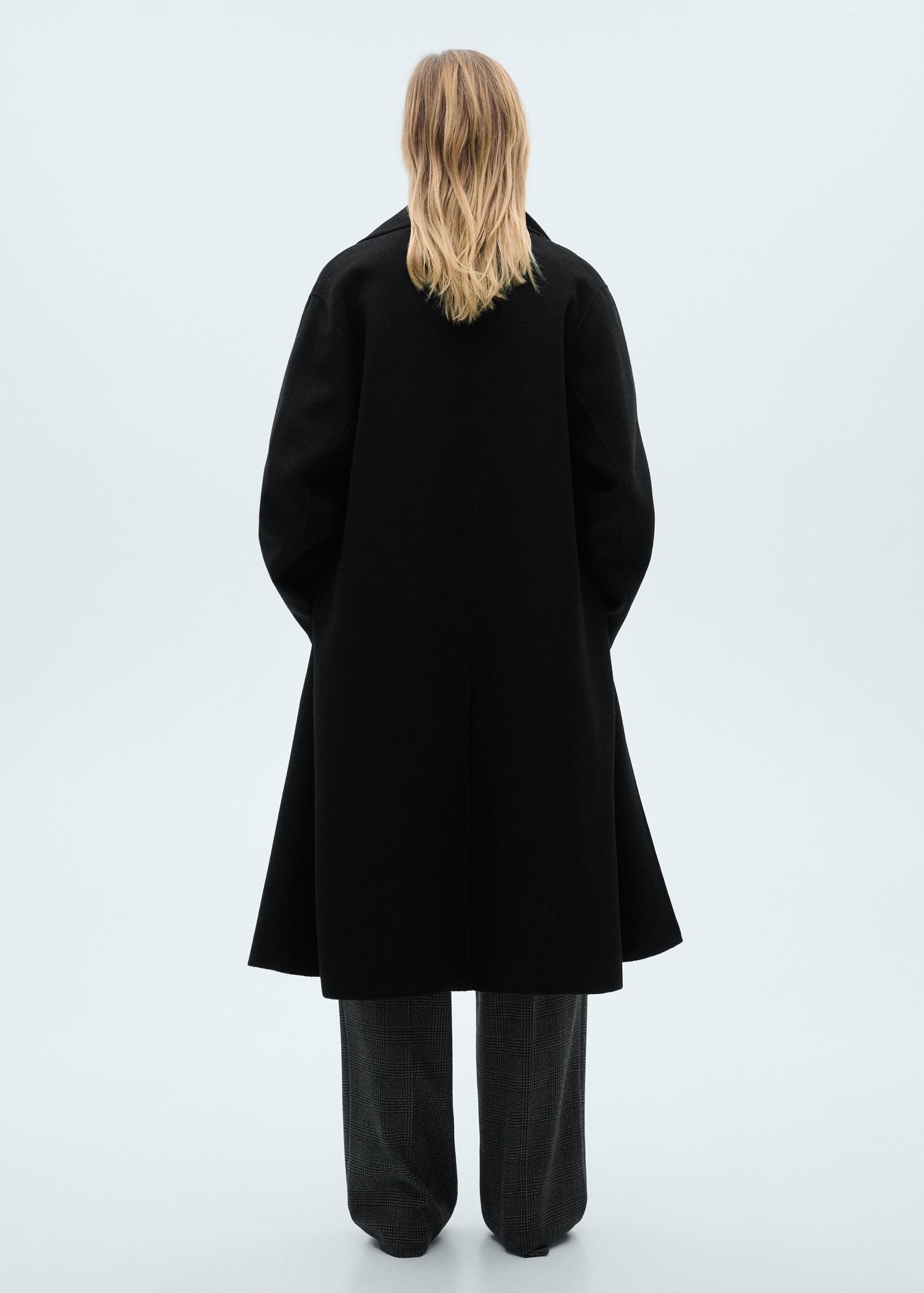 Handmade oversized wool coat - Women | MANGO USA Product Image