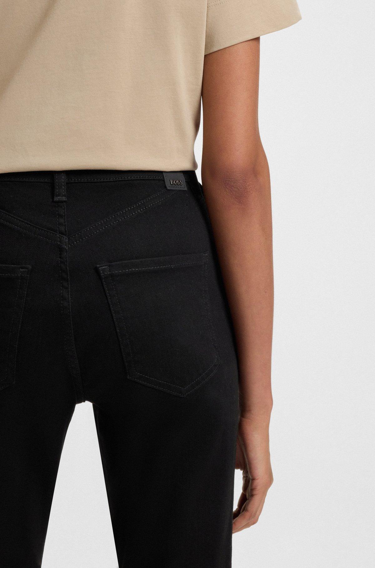 Slim-fit jeans in black stretch denim Product Image