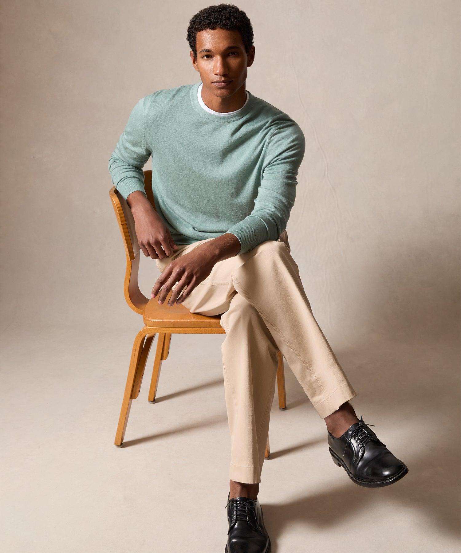 Silk-Cashmere Crewneck Sweater Product Image