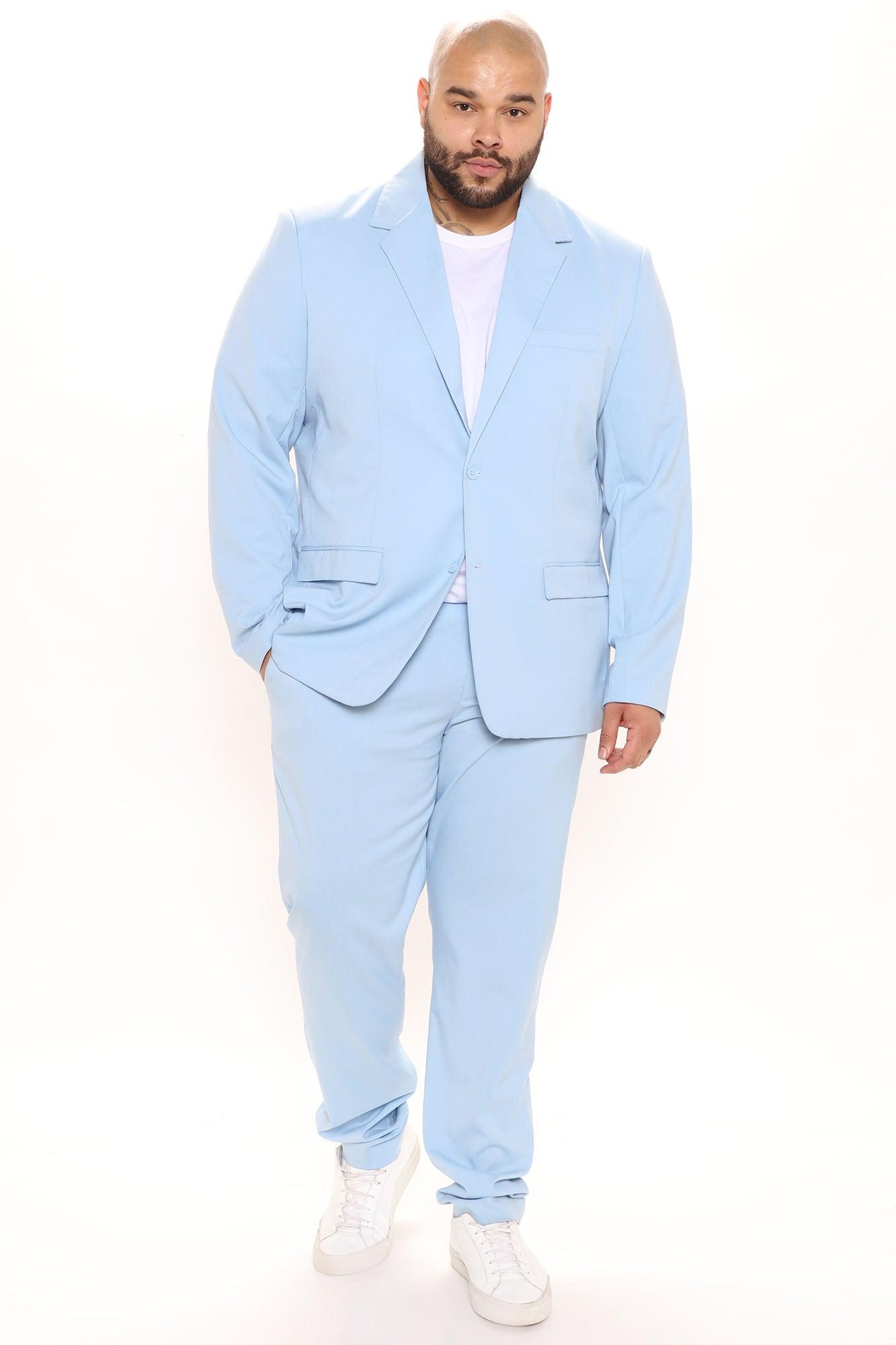 The Modern Stretch Slim Trouser - Light Blue Product Image