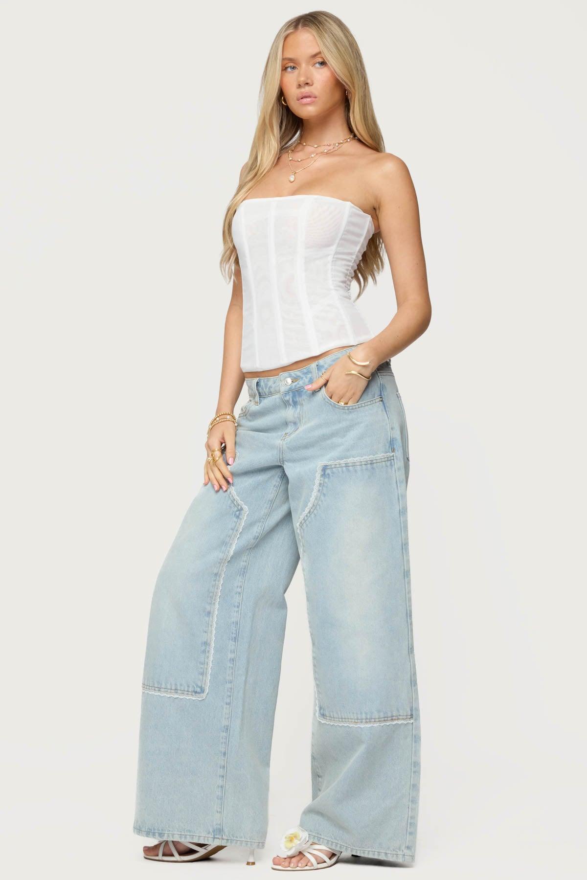 Teela Lacey Low Rise Baggy Carpenter Jeans Product Image