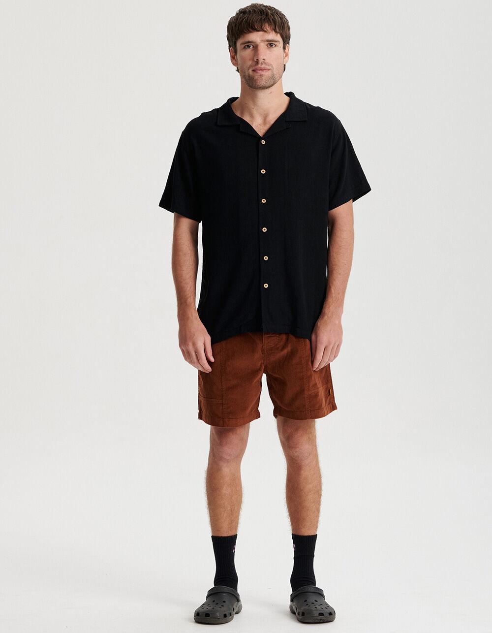 THE CRITICAL SLIDE SOCIETY All Day Cord Mens Shorts - ECRU Product Image