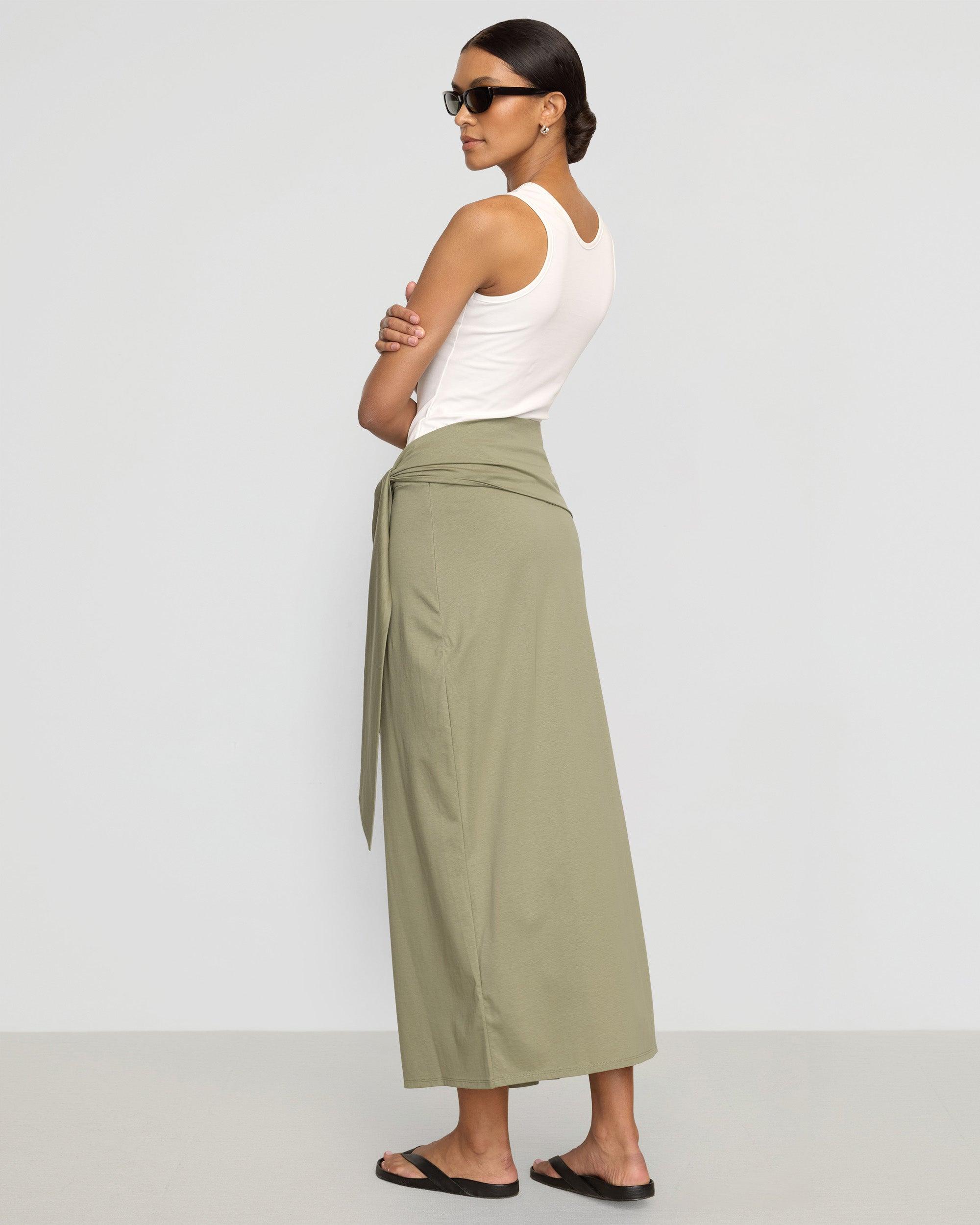 Elke Tie-Waist Maxi Skirt Product Image