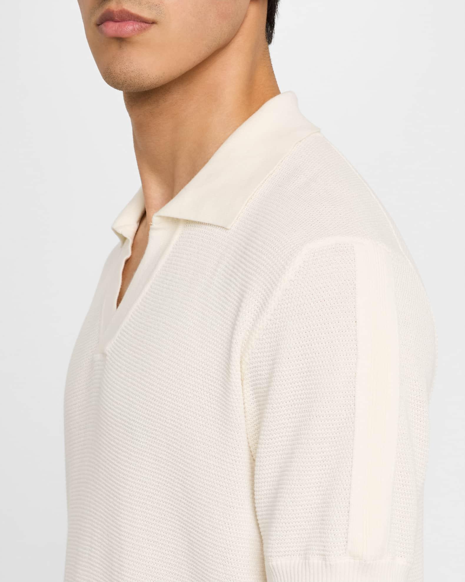 Men's Rino Cotton and Silk Knit Polo Shirt Product Image