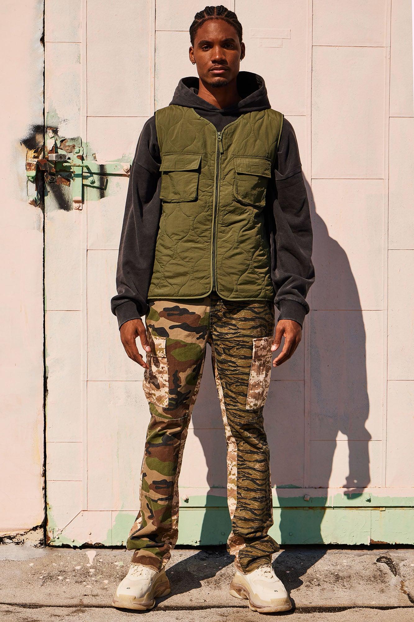 Layer Up Quilted Vest - Olive Product Image