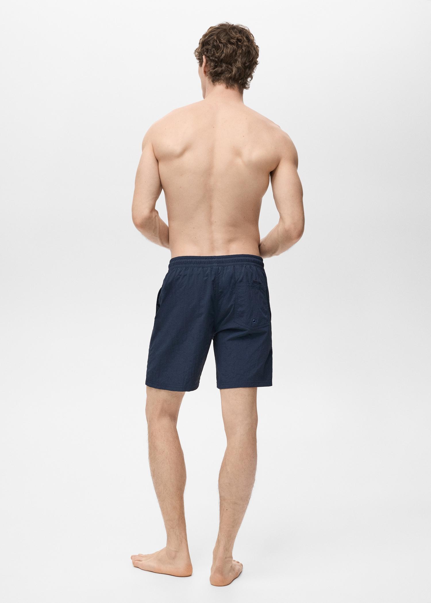 Basic drawstring swimsuit - Men | MANGO USA Product Image