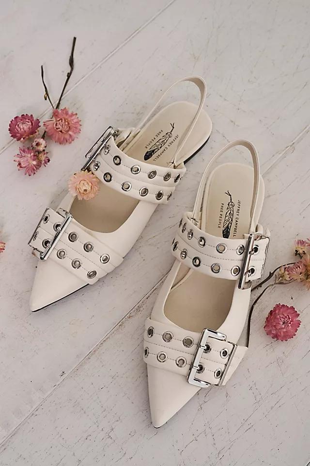 Lilly Buckle Slingback Flats Product Image