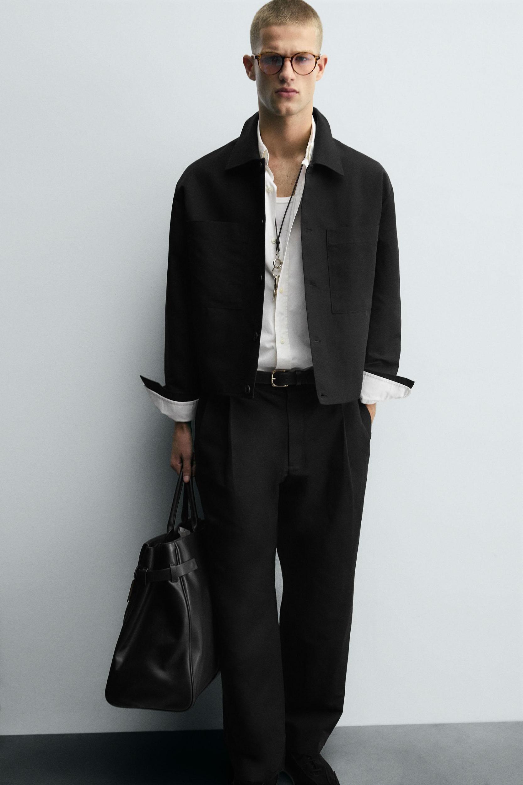 RELAXED FIT PLEATED PANTS Product Image